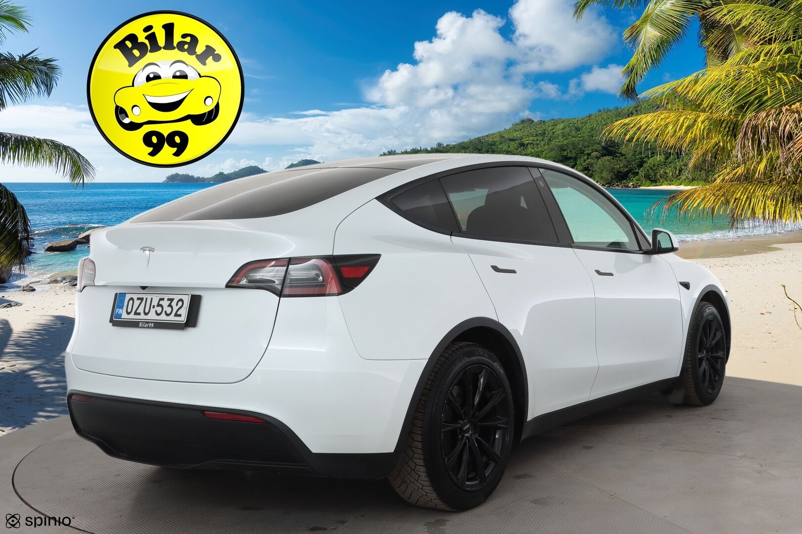 Tesla Model Y 2023 RWD * Koukku / ILP / ACC / Lasikatto / Premium Audio / P.Kamera / Matrix-LED / Muistipenkki / Kaistavahti * - 1-om Suomi-auto / 2x Latauskaapelit / Kahdet renkaat aluvanteilla