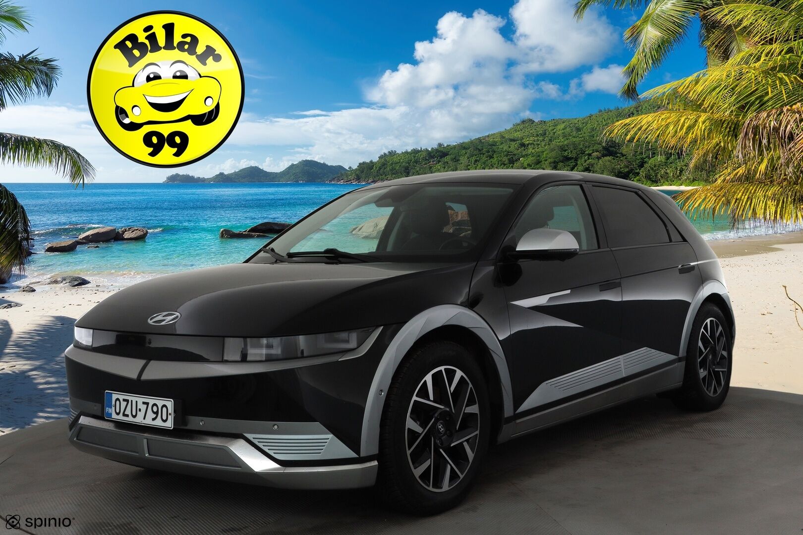 Hyundai IONIQ 5 2022 73 kWh 305 hv AWD Premium * ACC / HUD / ILP / Relax-istuimet / Koukku / Bose / 360° / Ilmastoidut nahat / Solar Roof * - Akku kuntotarkastettu / Kahdet renkaat aluvanteilla / Merkkihuollettu / Huippuvarusteet