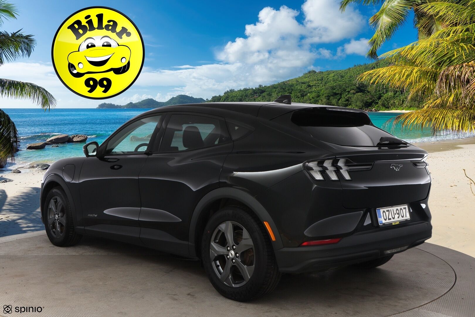 Ford Mustang 2021 75kWh 269hv A1 RWD 5-ovinen - Adapt.Vakkari / Bang & Olufsen / Nahkasisusta / 360-Kamera / BLIS / 2x Renkaat aluvantein / Juuri tullut Tampereelle!