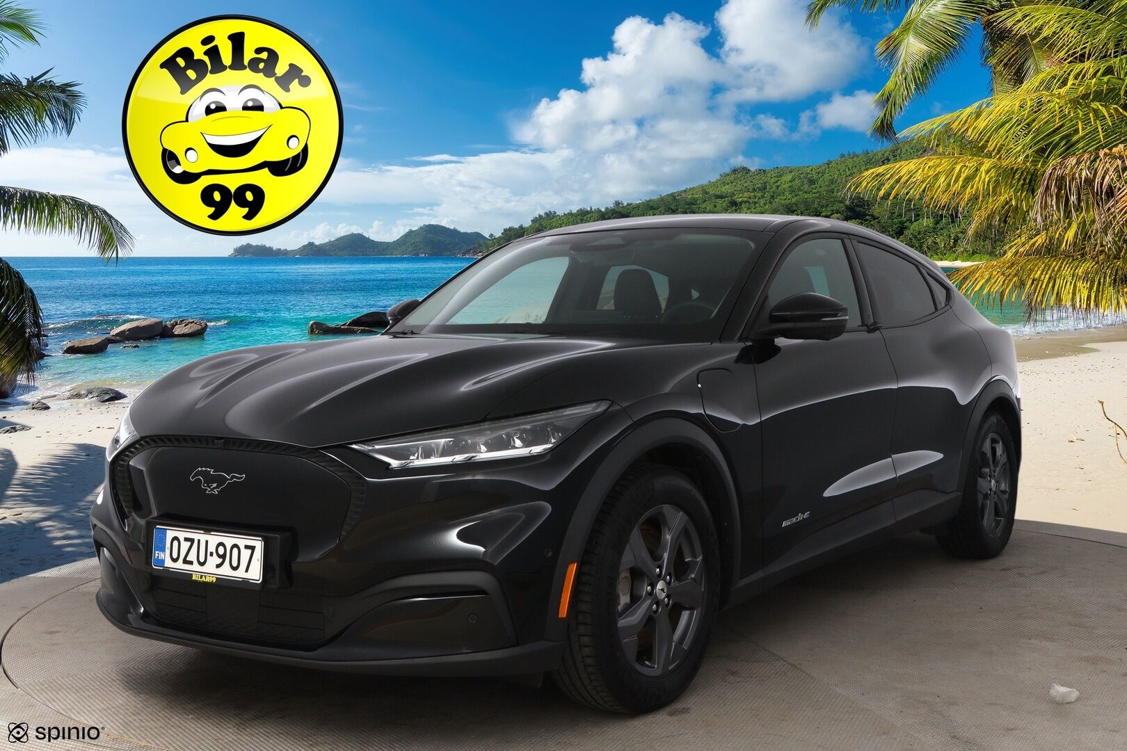Ford Mustang 2021 75kWh 269hv A1 RWD 5-ovinen - Adapt.Vakkari / Bang & Olufsen / Nahkasisusta / 360-Kamera / BLIS / 2x Renkaat aluvantein / Juuri tullut Tampereelle!