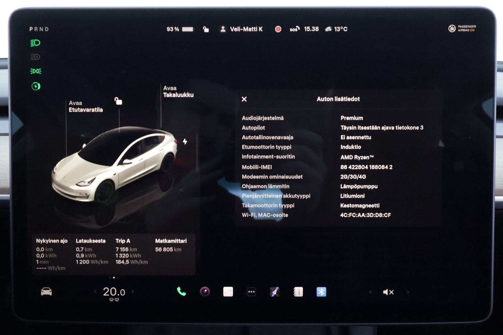 Tesla Model 3 2022 Performance * Premium Audio / Lasikatto / Nahat / ILP / Matrix LED / P.kamera * - Akku kuntotarkastettu / Kahdet renkaat aluvanteilla 