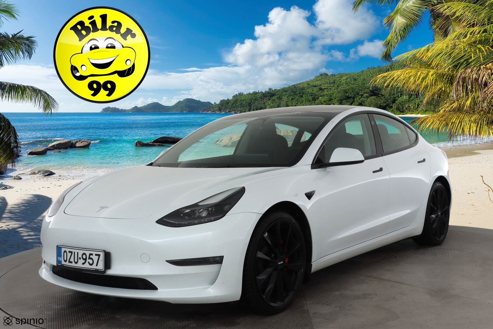 Tesla Model 3 2022 Performance * Premium Audio / Lasikatto / Nahat / ILP / Matrix LED / P.kamera * - Akku kuntotarkastettu / Kahdet renkaat aluvanteilla 