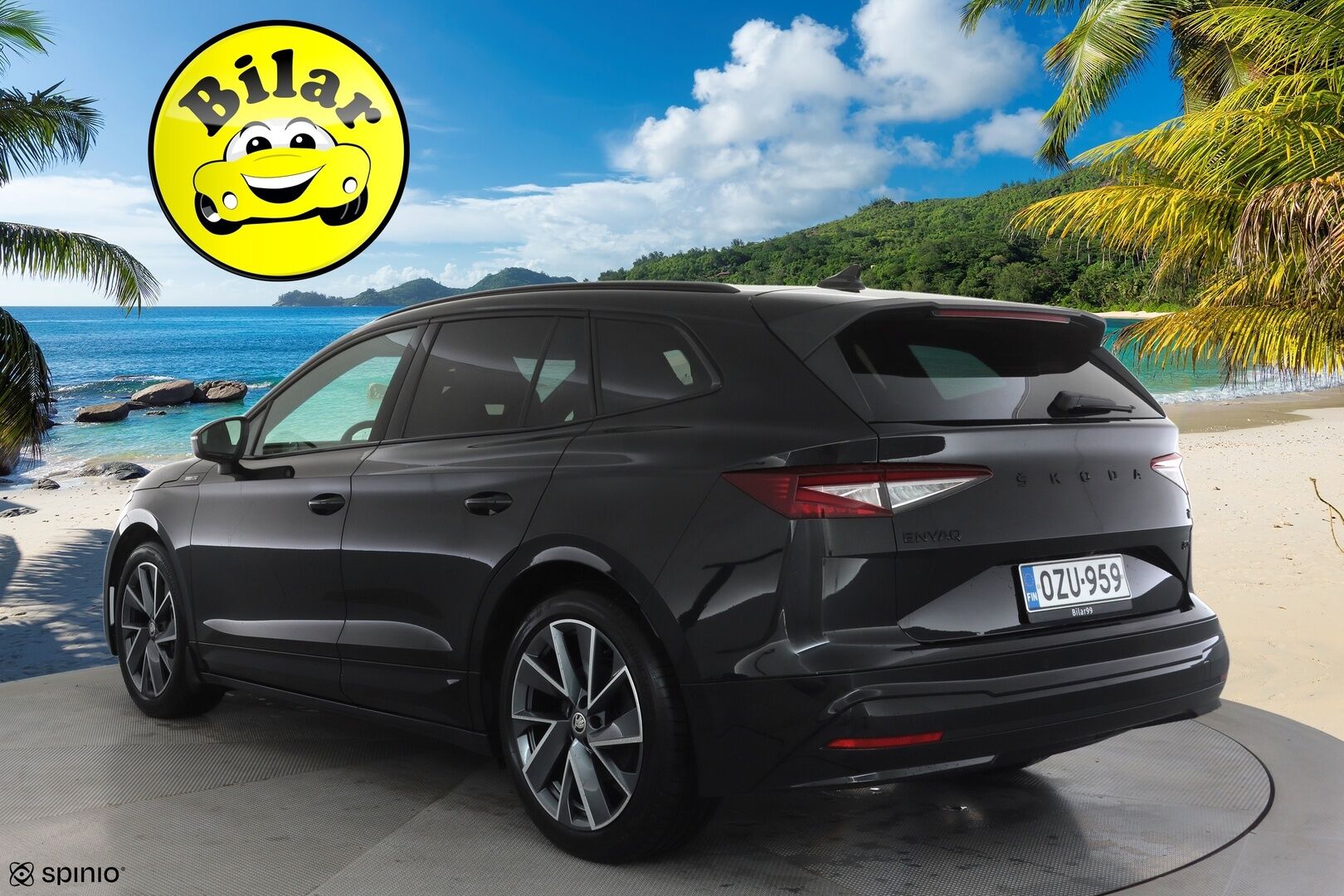 Skoda Enyaq 2023 80x 4x4 SportLine iV - | ACC | ILP | Skoda Crystal Matrix-LED | 360-kamera | Muistipenkit | Keyless | Apple&Android | 1.Om Suomiauto | Kahdet Renkaat | Merkkihuollettu |