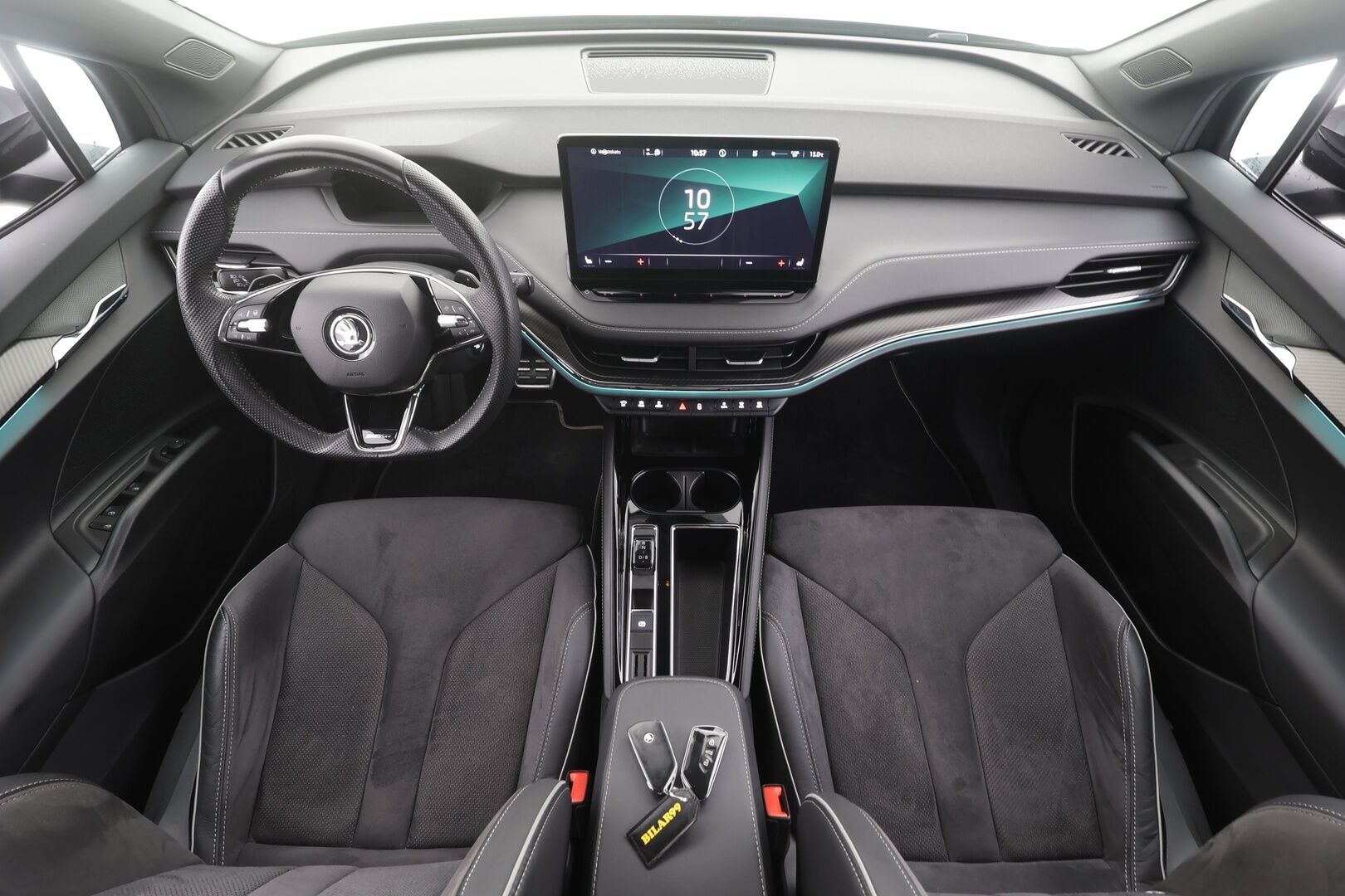 Skoda Enyaq 2023 80x 4x4 SportLine iV - | ACC | ILP | Skoda Crystal Matrix-LED | 360-kamera | Muistipenkit | Keyless | Apple&Android | 1.Om Suomiauto | Kahdet Renkaat | Merkkihuollettu |