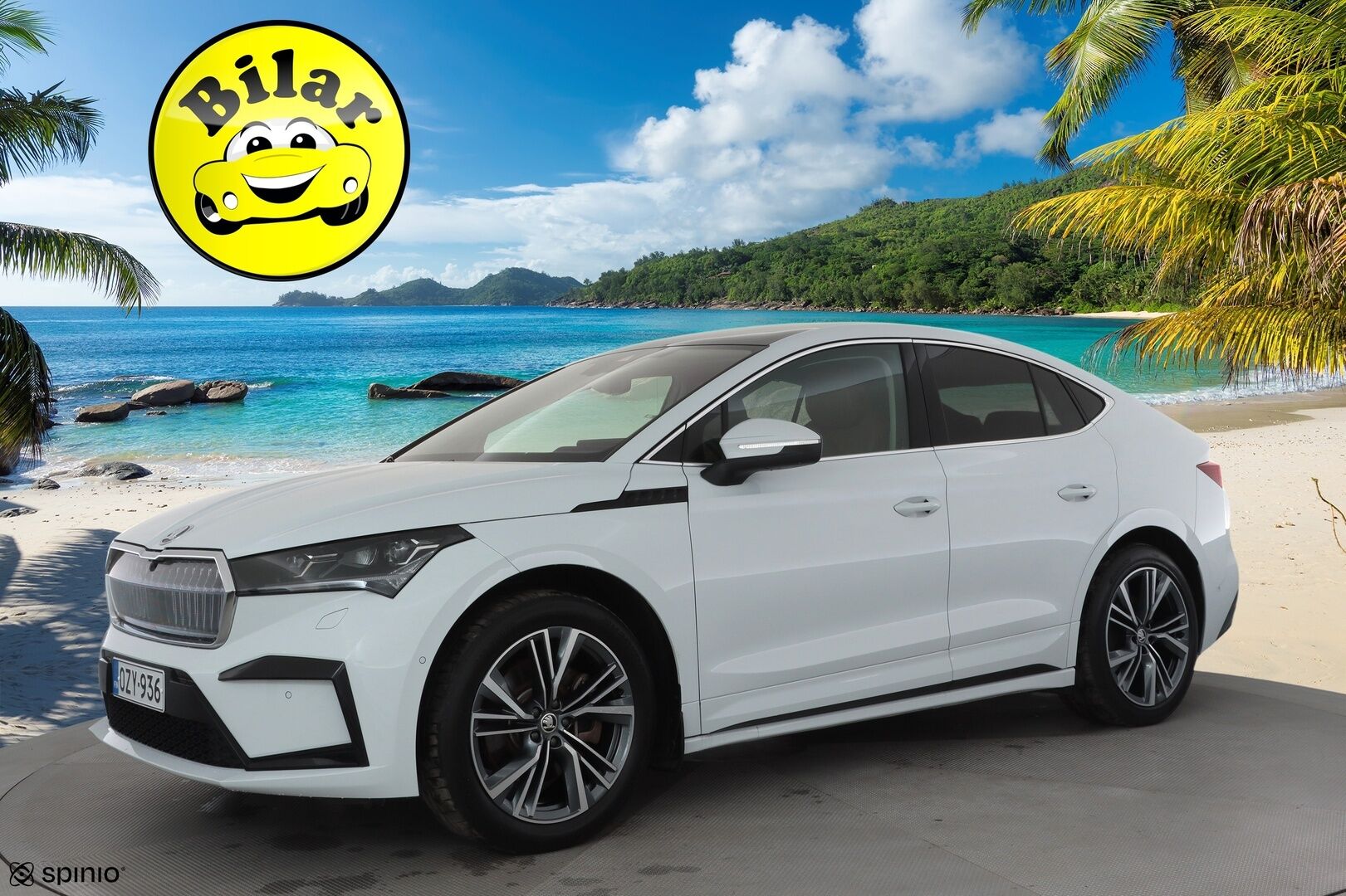 Skoda Enyaq 2023 Coupe 80x 4x4 Style iV - | ACC | ILP | Koukku | Skoda crystal Matrix-LED | Lasikatto | HUD | Canton | Muistipenkit | 360-Kamera | Nahat | Keyless | Suomi-auto | Kahdet Renkaat |
