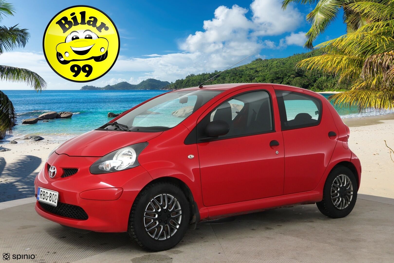 Toyota Aygo 2007 4D AYGO HATCHBACK 1.0-KGB10L-AHMRKW/234 - Suomi-auto! 2x Renkaat