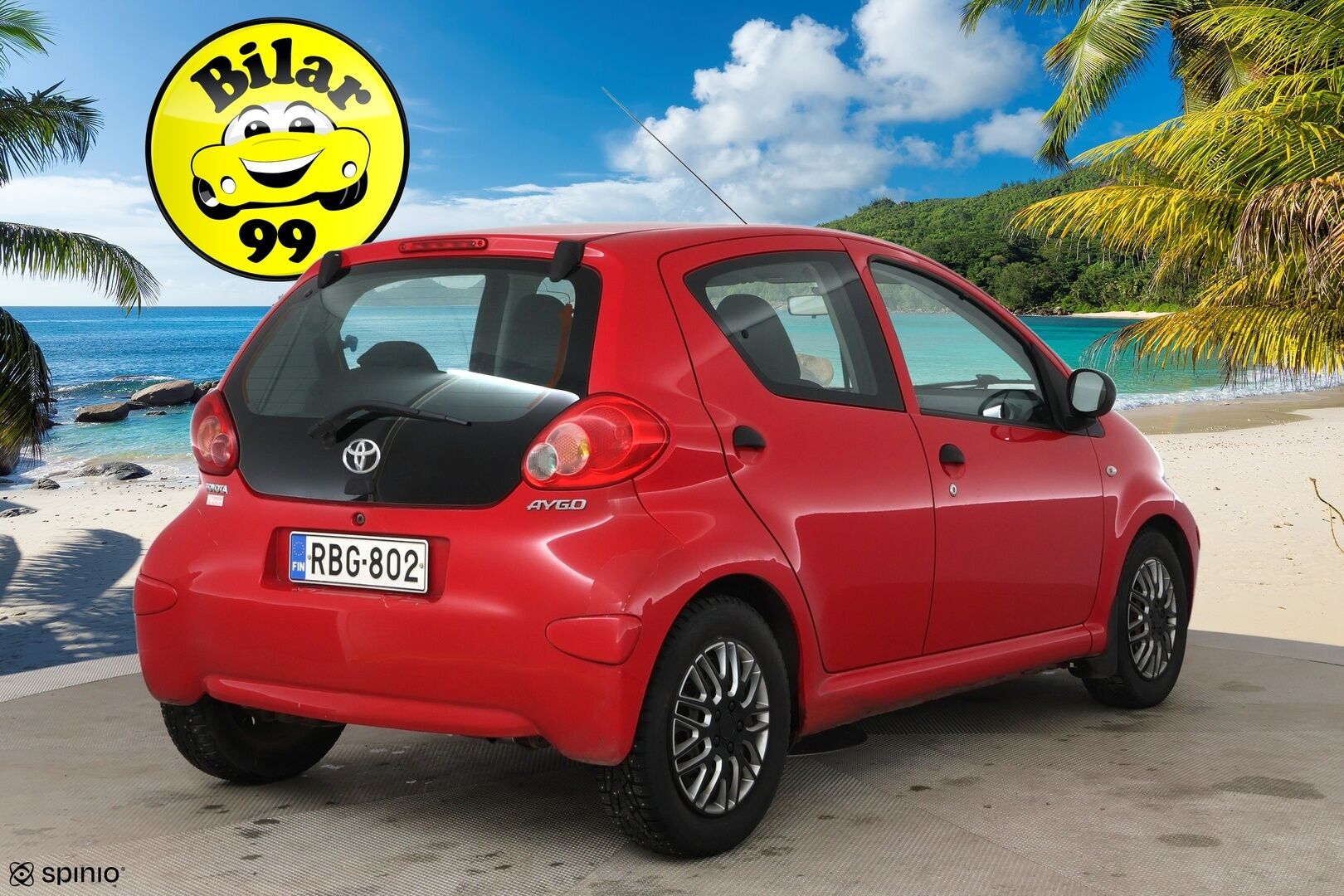 Toyota Aygo 2007 4D AYGO HATCHBACK 1.0-KGB10L-AHMRKW/234 - Suomi-auto! 2x Renkaat