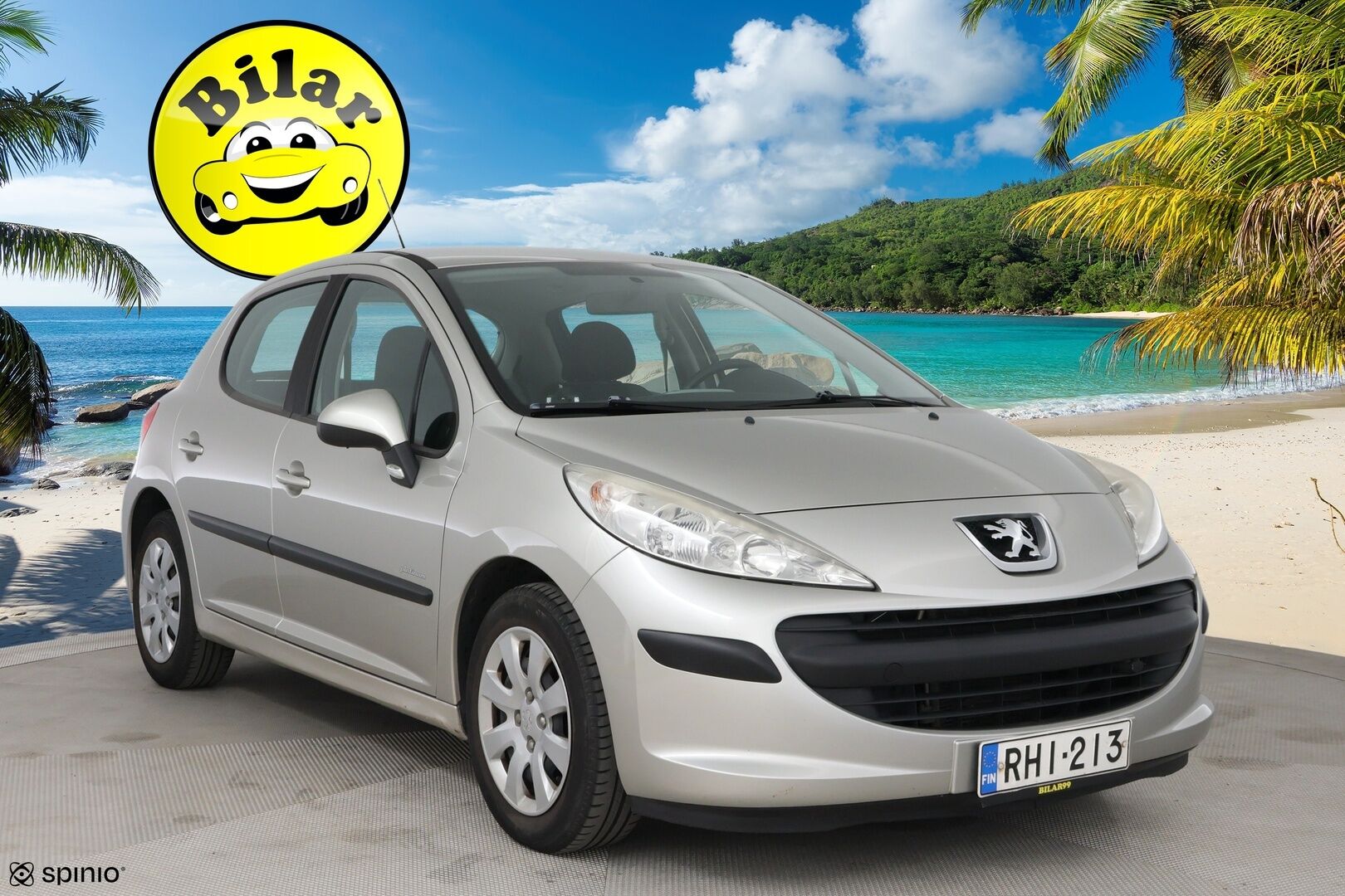 Peugeot 207 2009 Trendy VTi 95 5-ov. Platinum - | YritysOutlet - Myydään vain yrityksille | Suomi-auto | Koukku | Lohko+sisäp. | 2x renkaat & vanteet |