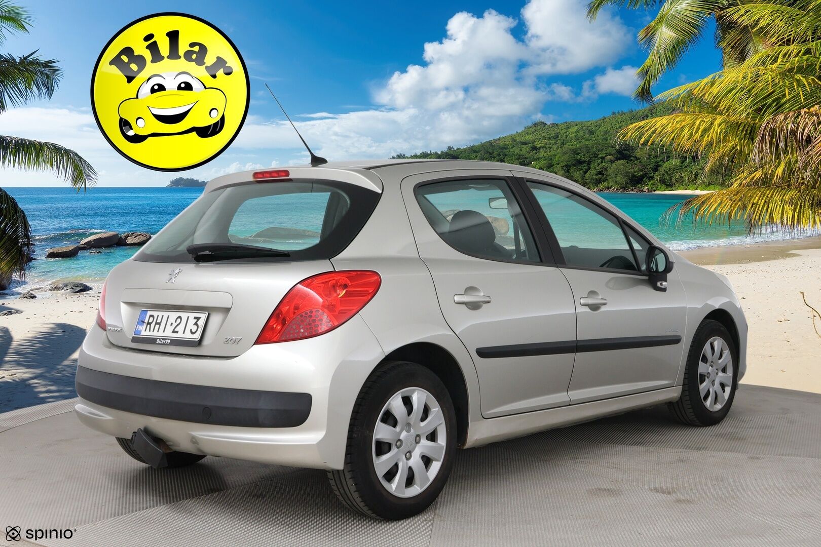 Peugeot 207 2009 Trendy VTi 95 5-ov. Platinum - | YritysOutlet - Myydään vain yrityksille | Suomi-auto | Koukku | Lohko+sisäp. | 2x renkaat & vanteet |