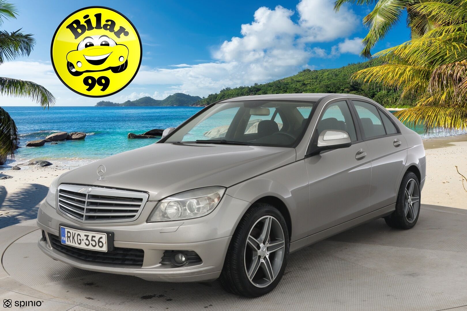 Mercedes-Benz C 2007 220 CDI SEDAN AUT ** Lohko / Kahdet hyvät renkaat / Cruise / Bluetooth / todella kattavat huollot** - Talvirenkaat Nastat (8mm) / Kesärenkaat (6mm)