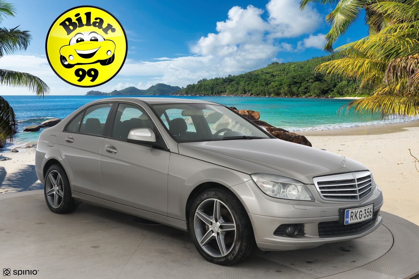 Mercedes-Benz C 2007 220 CDI SEDAN AUT ** Lohko / Kahdet hyvät renkaat / Cruise / Bluetooth / todella kattavat huollot** - Talvirenkaat Nastat (8mm) / Kesärenkaat (6mm)