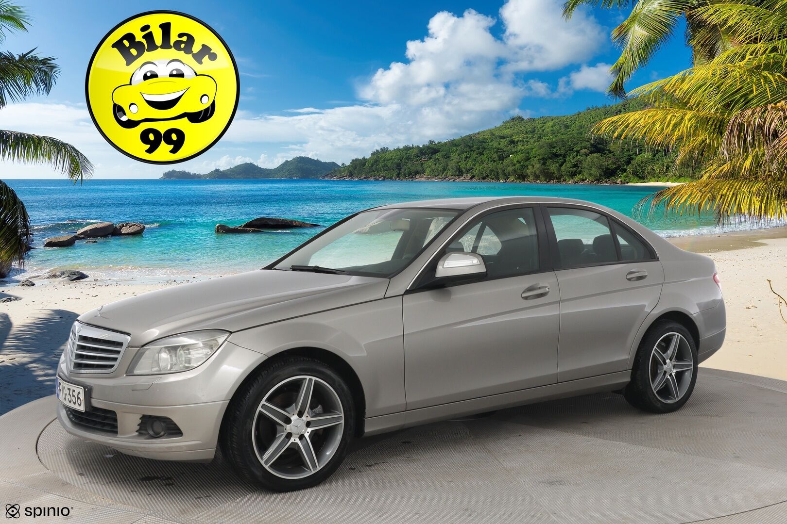 Mercedes-Benz C 2007 220 CDI SEDAN AUT ** Lohko / Kahdet hyvät renkaat / Cruise / Bluetooth / todella kattavat huollot** - Talvirenkaat Nastat (8mm) / Kesärenkaat (6mm)