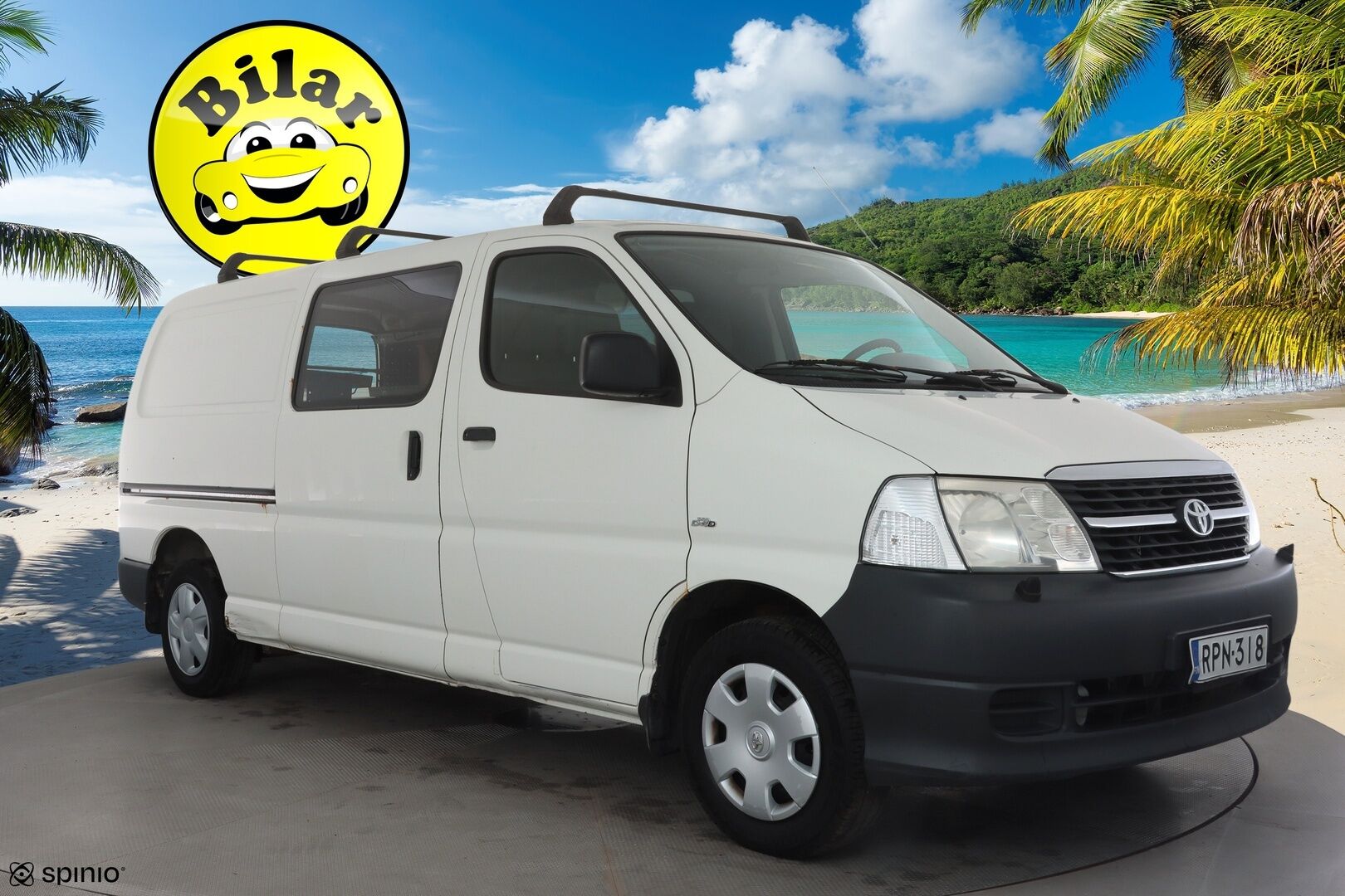 Toyota Hiace 2010 2,5 D-4D 95 4ov pitkä - | Koukku | Lohkolämmitin | Facelift | CD&AUX | Sähköpeilit | Penkinlämmittimet | 1-om Suomi-auto | Kahdet renkaat |