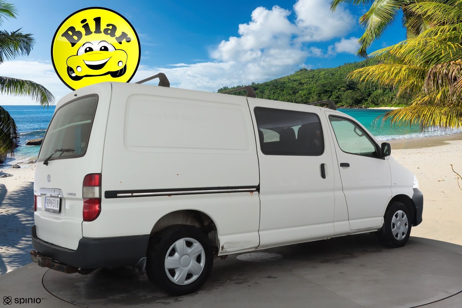 Toyota Hiace 2010 2,5 D-4D 95 4ov pitkä - | Koukku | Lohkolämmitin | Facelift | CD&AUX | Sähköpeilit | Penkinlämmittimet | 1-om Suomi-auto | Kahdet renkaat |