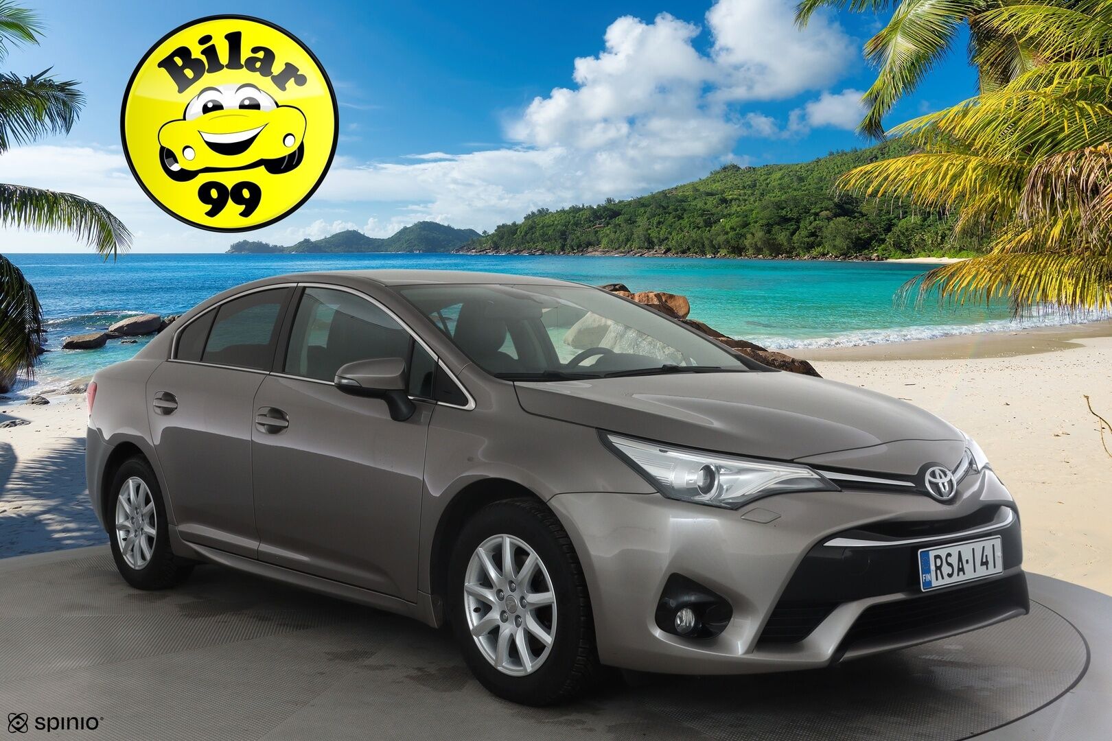 Toyota Avensis 2016 1,8 Valvematic Active Sedan Multidrive S * Vakkari / P.kamera / Puolinahat / LED / Navi / Facelift / Lohkolämmitin / KeylessGo * - Suomi-auto / Kahdet renkaat aluvanteilla / Merkkihuollettu