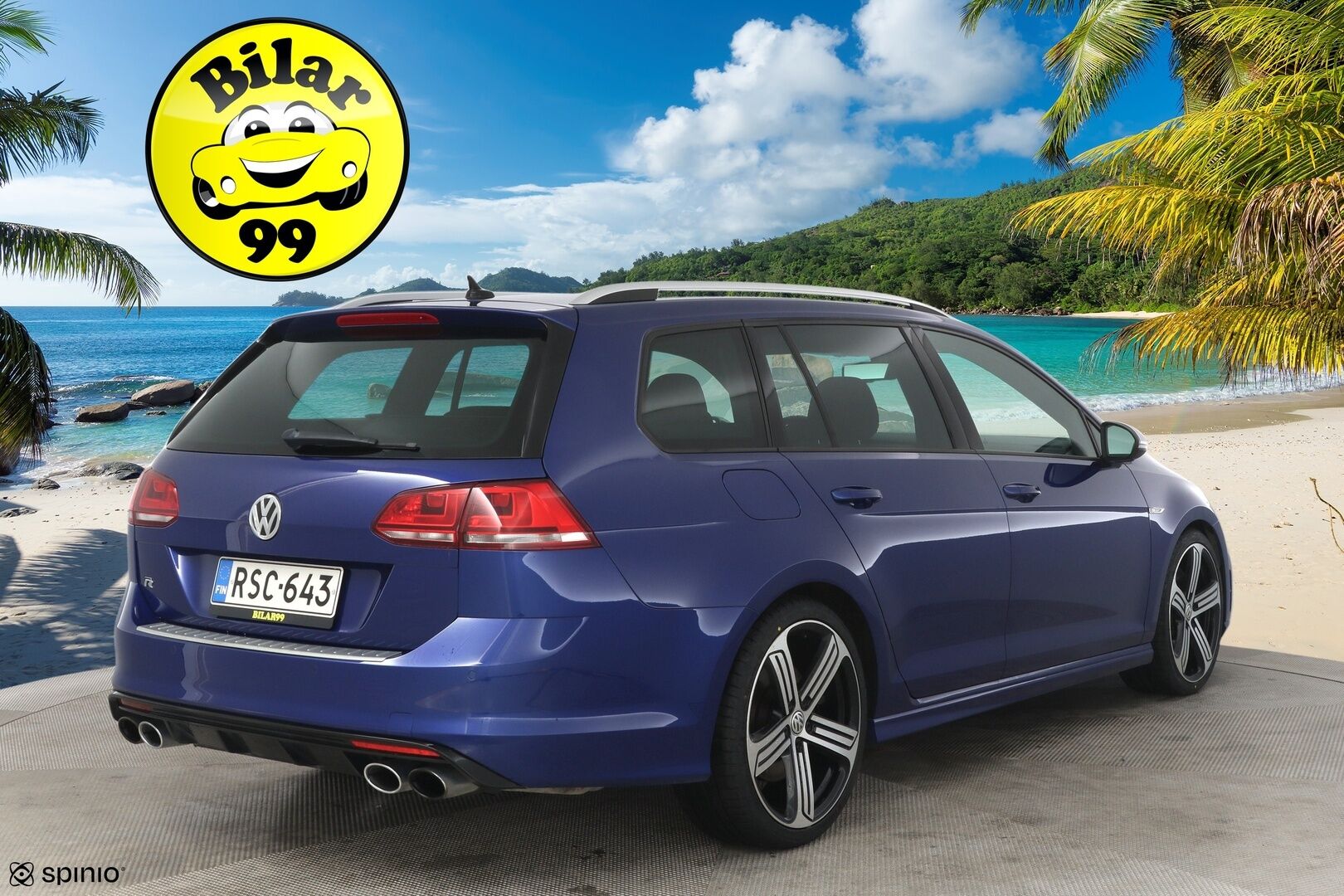 Volkswagen Golf 2016 Variant R 2,0 TSI 221 kW (300 hv) 4MOTION DSG-automaatti // ACC / Keyless / Lohko sis.haaralla / Bi-Xenon // - Erittäin hyvä huoltohistoria / Leimattu ja huollettu 7/2025