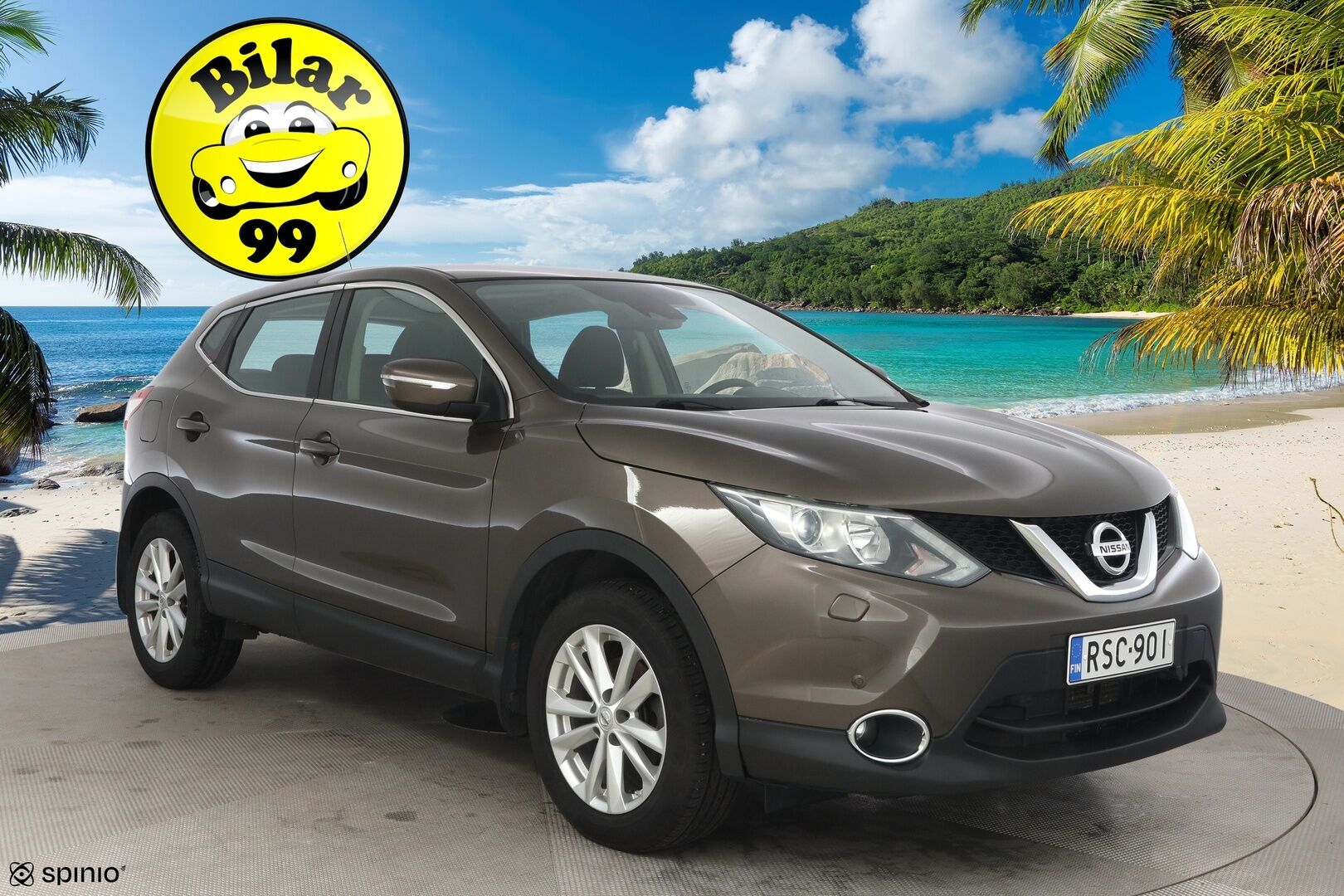 Nissan Qashqai 2015 DIG-T 115 Acenta 2WD Xtronic E6 Safety Pack** Koukku / CD-soittimella / Vakkari / Tutkat** - Kahdet hyvät renkaat / Kattava huolto historia / Juuri katsastettu
