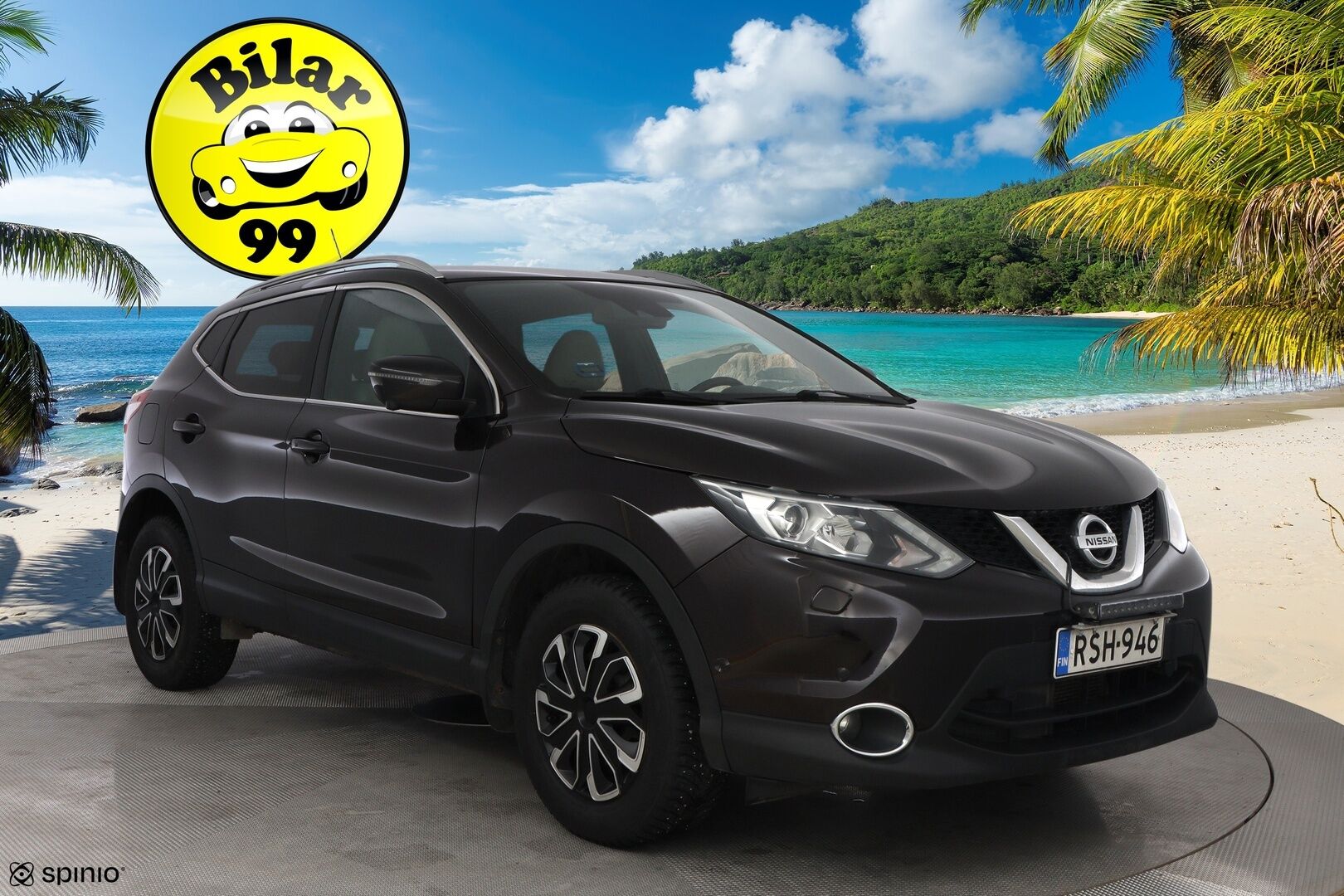 Nissan Qashqai 2015 DIG-T 115 Business 360 2WD 6M/T E6 Alcantara *Suomiauto / 360-Kamera / Lohko&Sisä / BLIS / Nahka-Alcantara / Vakkari - Lämm.Tuulilasi / LED-Lisävalo / Ketju tehty!