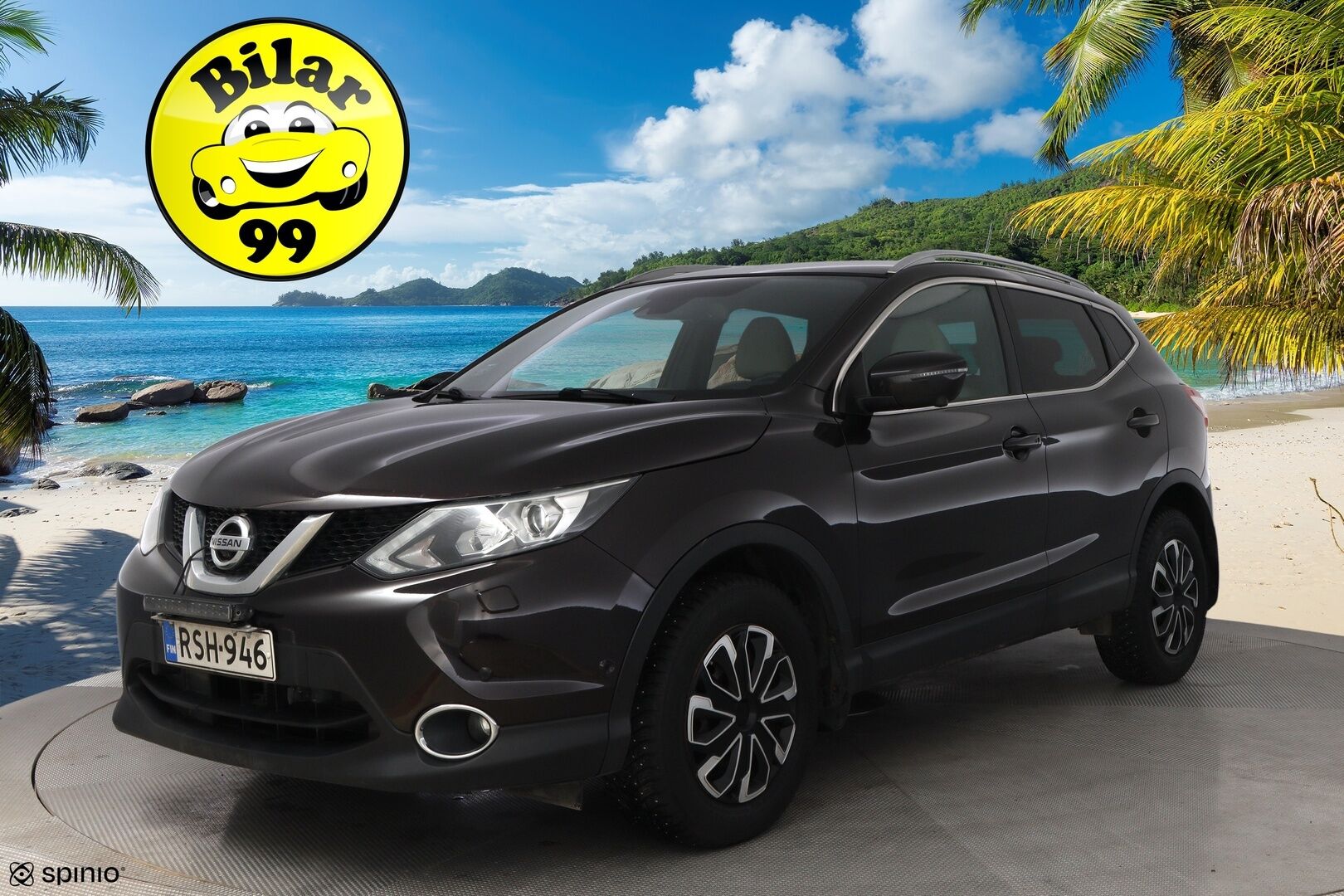 Nissan Qashqai 2015 DIG-T 115 Business 360 2WD 6M/T E6 Alcantara *Suomiauto / 360-Kamera / Lohko&Sisä / BLIS / Nahka-Alcantara / Vakkari - Lämm.Tuulilasi / LED-Lisävalo / Ketju tehty!