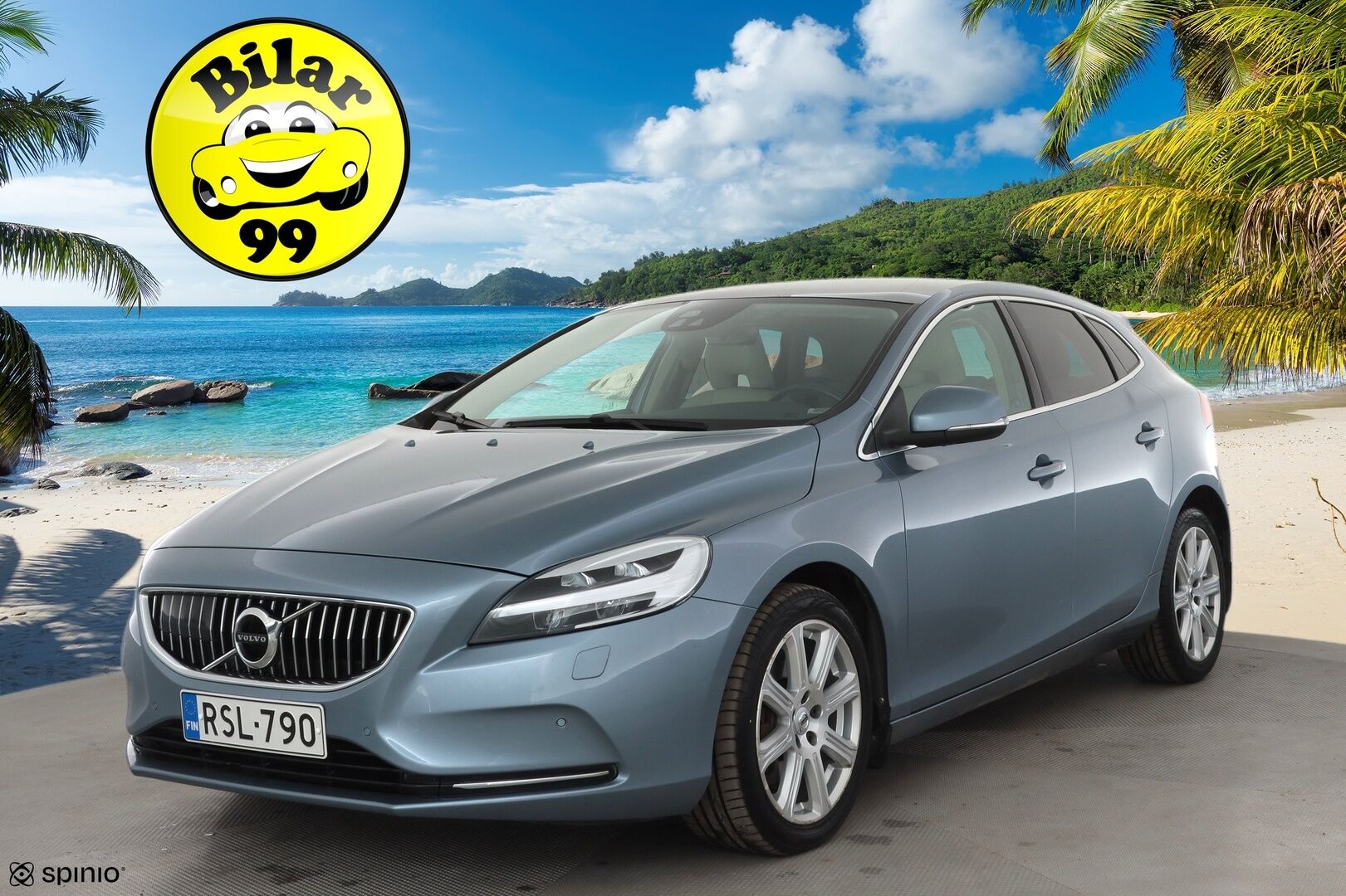 Volvo V40 2017 T3 Business Inscription aut * Lasikatto / Webasto / ACC /  Xenon / P.Kamera / Kaistavahti / Nahkaverhoilu / Keyless * - Suomi-auto / Kahdet renkaat aluvanteilla / Merkkihuollot