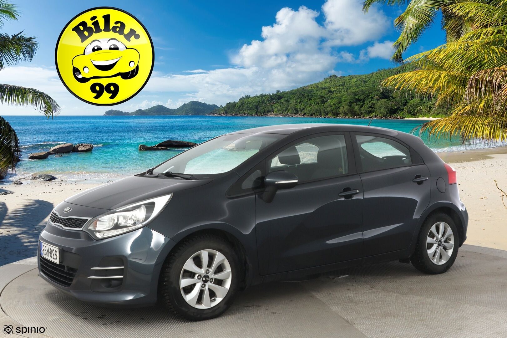 Kia Rio 2016 1.4 EX * Ratinlämmitin / Vakkari / Lohko+sisä / BT-audio * - Kahdet renkaat & alumiinivanteet / Hyvin huollettu! - HULLUT AVAJAISHULINAT KORKOTARJOUS 3,29 %
