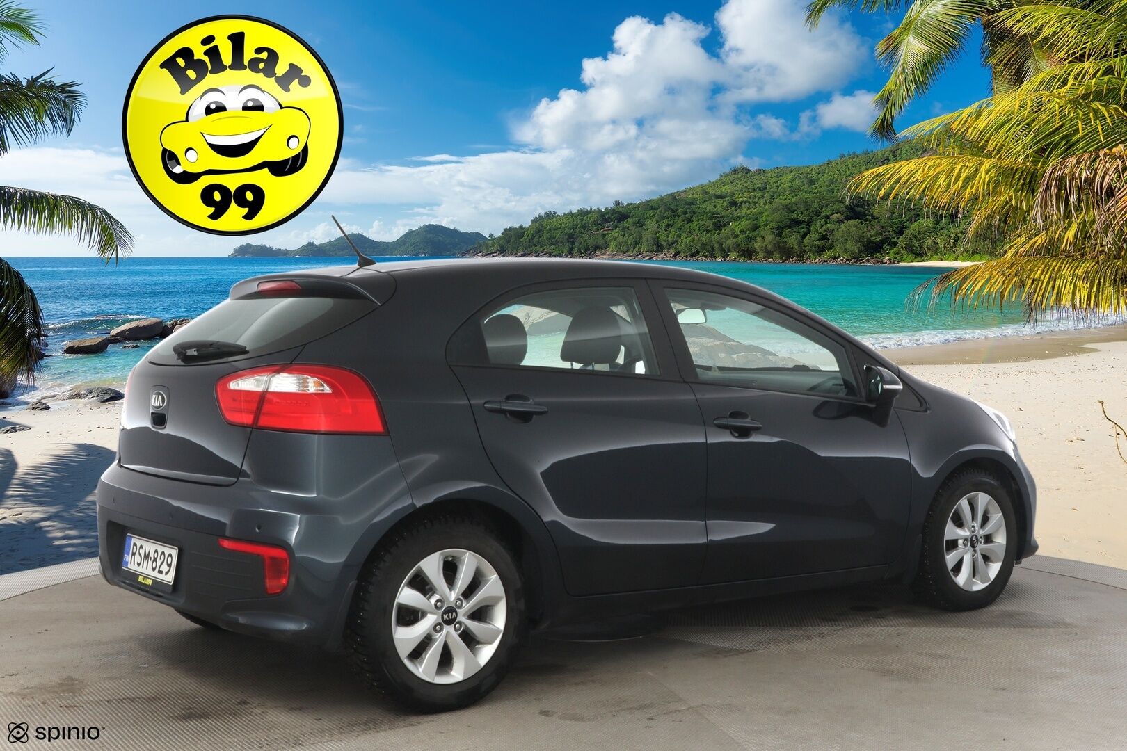 Kia Rio 2016 1.4 EX * Ratinlämmitin / Vakkari / Lohko+sisä / BT-audio * - Kahdet renkaat & alumiinivanteet / Hyvin huollettu! - HULLUT AVAJAISHULINAT KORKOTARJOUS 3,29 %