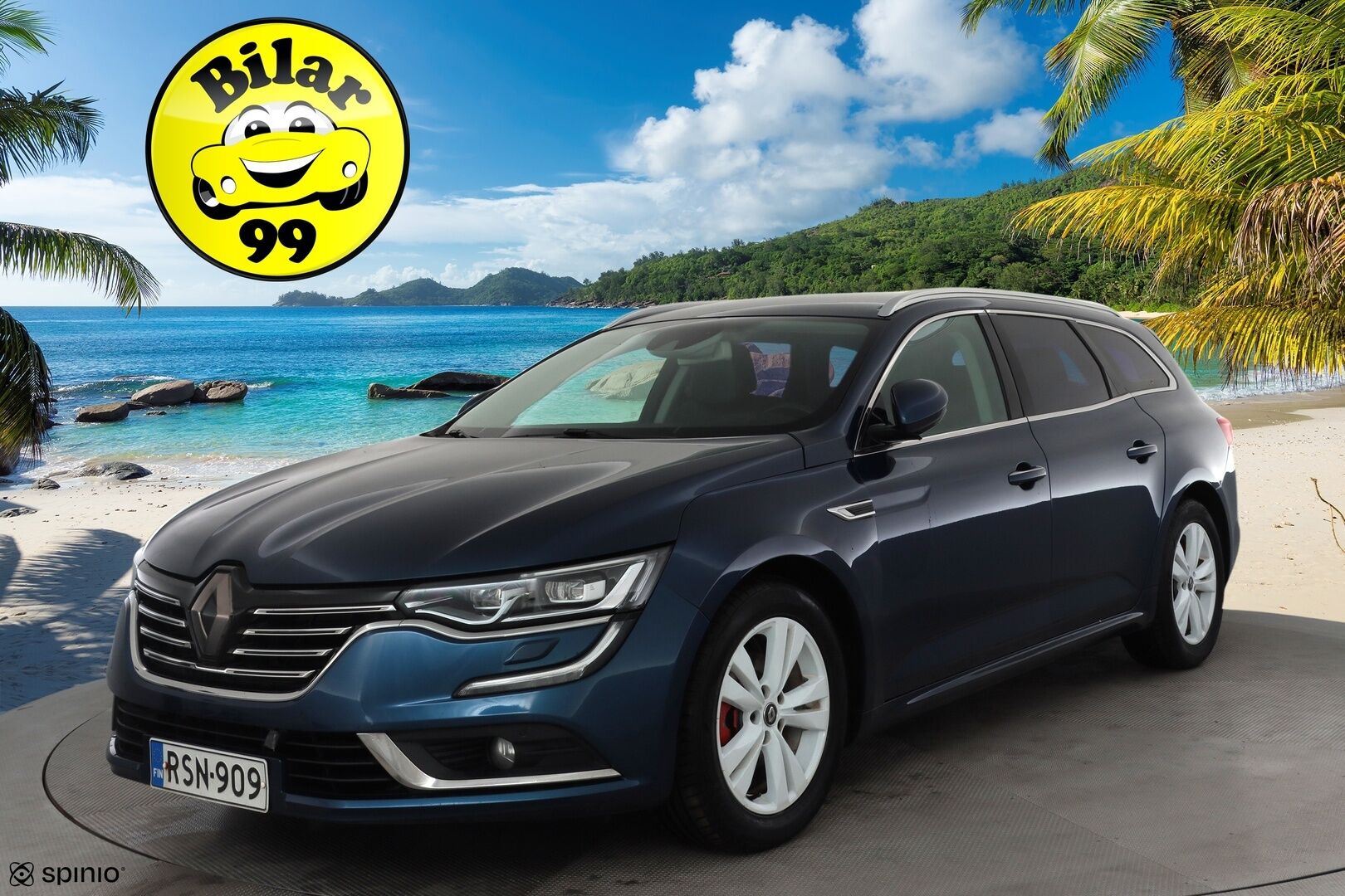 Renault Talisman 2016 Sport Tourer dCi 110 EDC-aut Intens * ACC / LED / Hierovapenkki / Navi / Kaistavahti / Katveavustin / P.Kamera * - HULLUT VARUSTEET! / Ei Adbluea / Suomi-auto / Ratinlämmitin / HUD / BLISS / Adapt. vak / Kaistallapito avustin