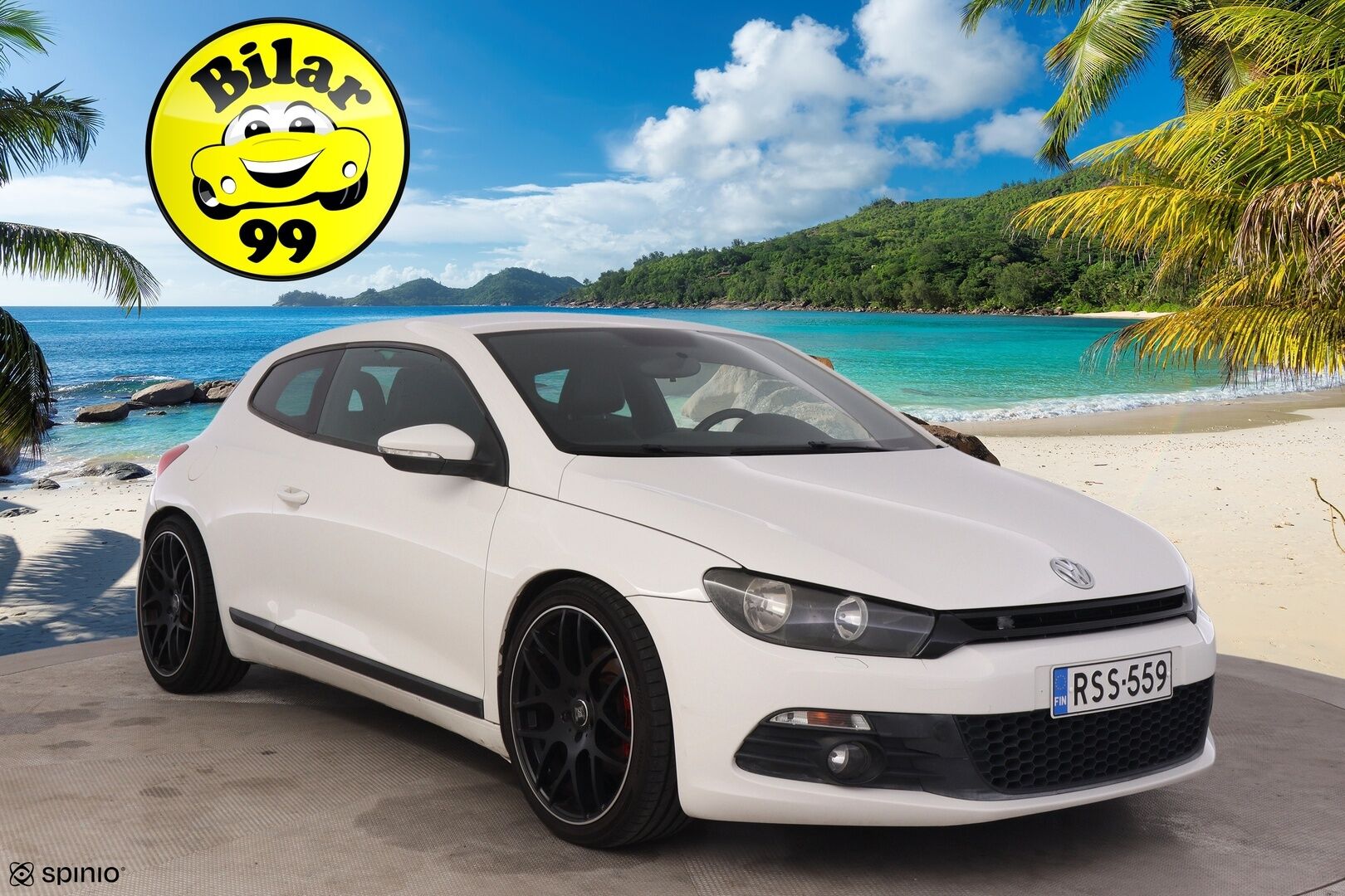 Volkswagen Scirocco 2009 2,0 TSI 147 kW Coupé *R-Line sisäpaketti  / Sporttipenkit / Puolinahat / Tutka* - Upea R-Line look! / Kahdet renkaat 19'' alumiinivanteilla*