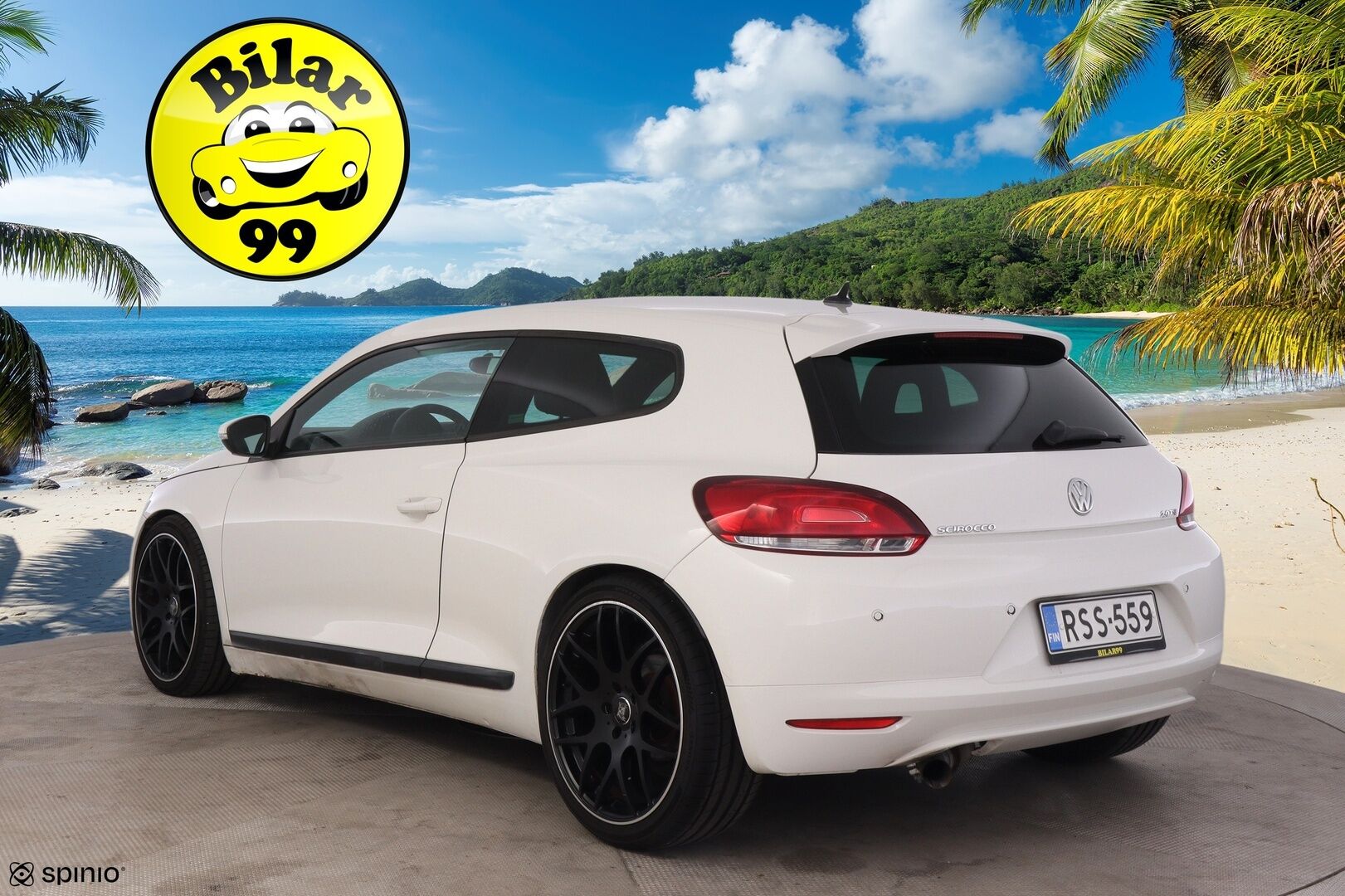 Volkswagen Scirocco 2009 2,0 TSI 147 kW Coupé *R-Line sisäpaketti  / Sporttipenkit / Puolinahat / Tutka* - Upea R-Line look! / Kahdet renkaat 19'' alumiinivanteilla*