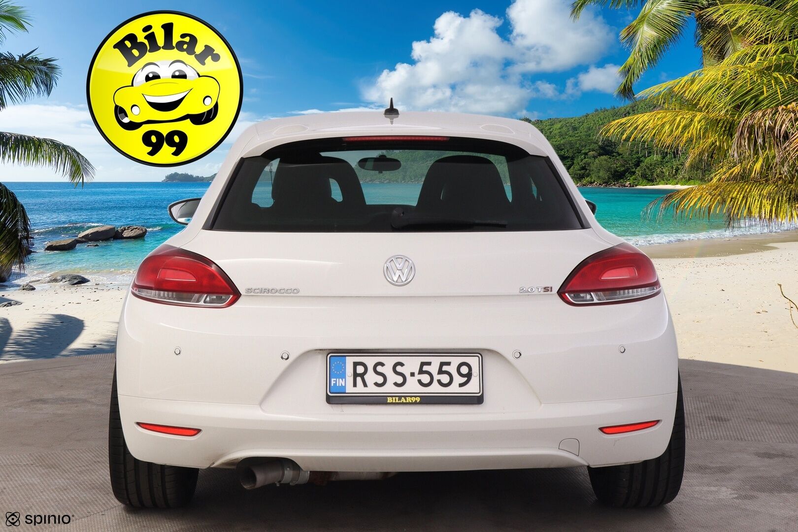Volkswagen Scirocco 2009 2,0 TSI 147 kW Coupé *R-Line sisäpaketti  / Sporttipenkit / Puolinahat / Tutka* - Upea R-Line look! / Kahdet renkaat 19'' alumiinivanteilla*