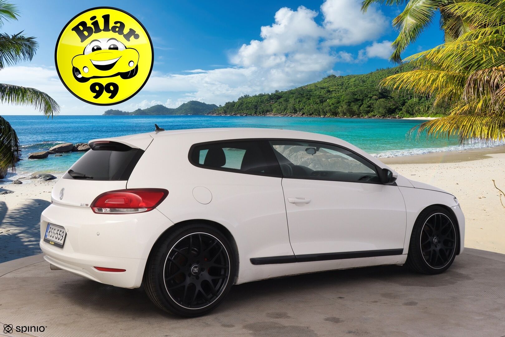 Volkswagen Scirocco 2009 2,0 TSI 147 kW Coupé *R-Line sisäpaketti  / Sporttipenkit / Puolinahat / Tutka* - Upea R-Line look! / Kahdet renkaat 19'' alumiinivanteilla*