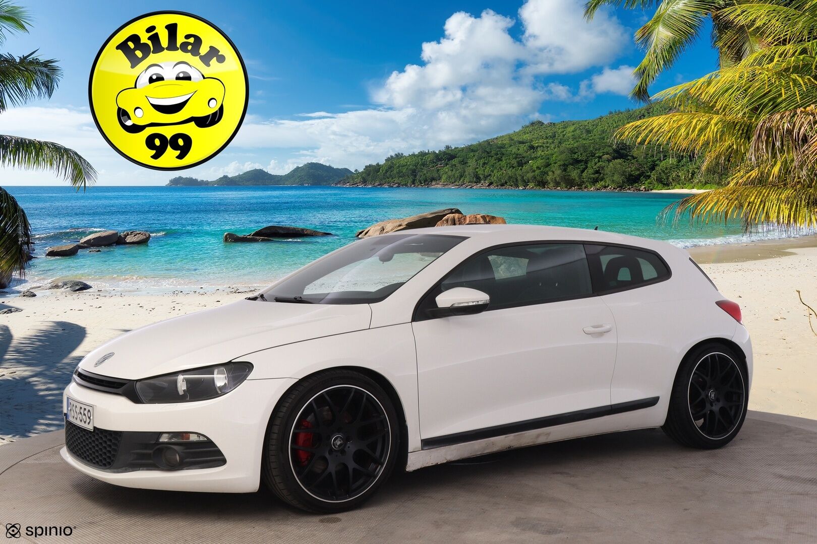 Volkswagen Scirocco 2009 2,0 TSI 147 kW Coupé *R-Line sisäpaketti  / Sporttipenkit / Puolinahat / Tutka* - Upea R-Line look! / Kahdet renkaat 19'' alumiinivanteilla*