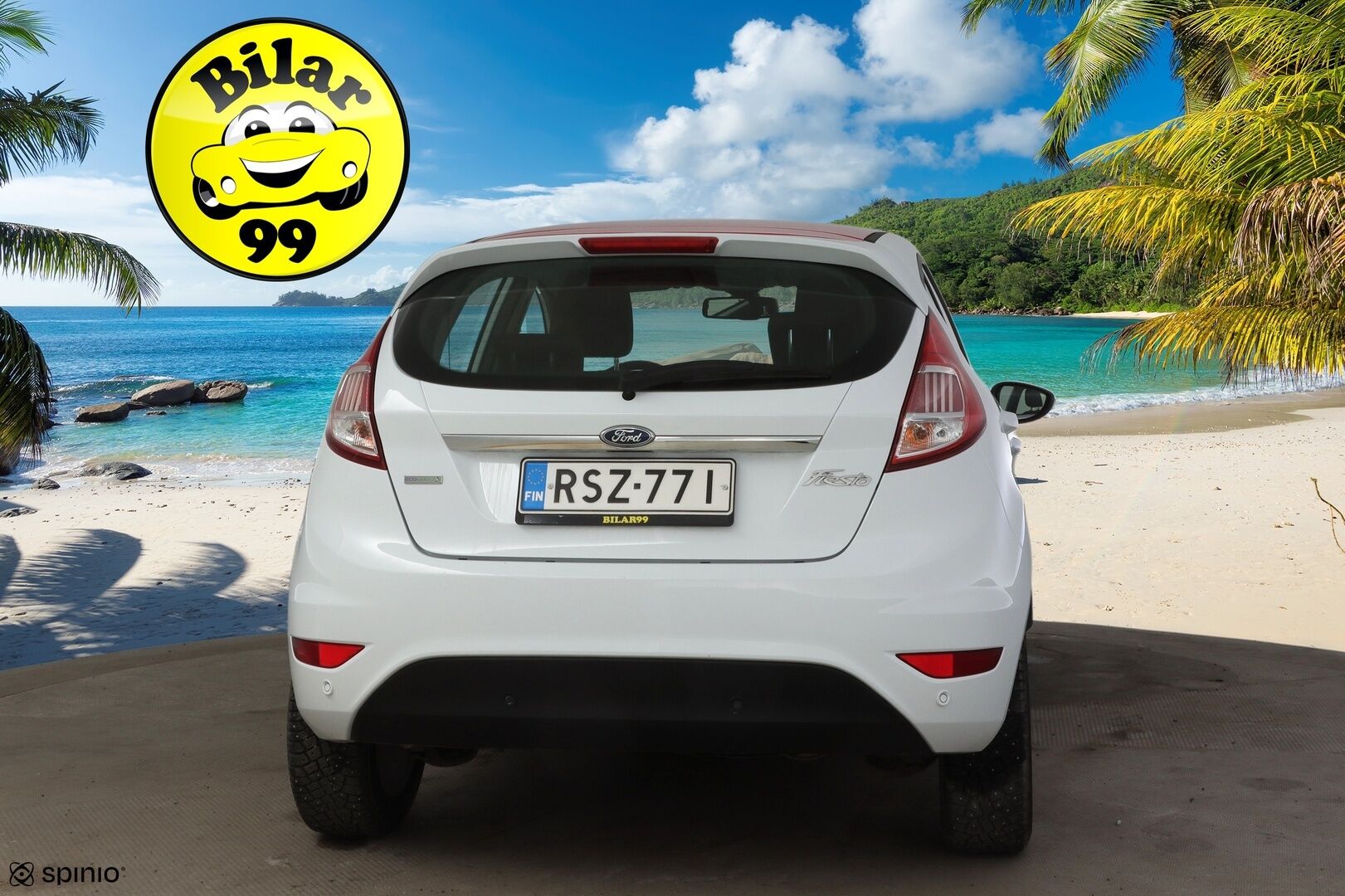 Ford Fiesta 2017 1,0 EcoBoost 100hv aut. Titanium 5-ov *Suomiauto / Lämm. tuulilasi / Tutkat takana / Vakkari / Bluetooth / Aut. ilmastointi * - 1-omisteinen Suomi-auto / 2x renkaat / Jakohihna vaihdettu 2/2026