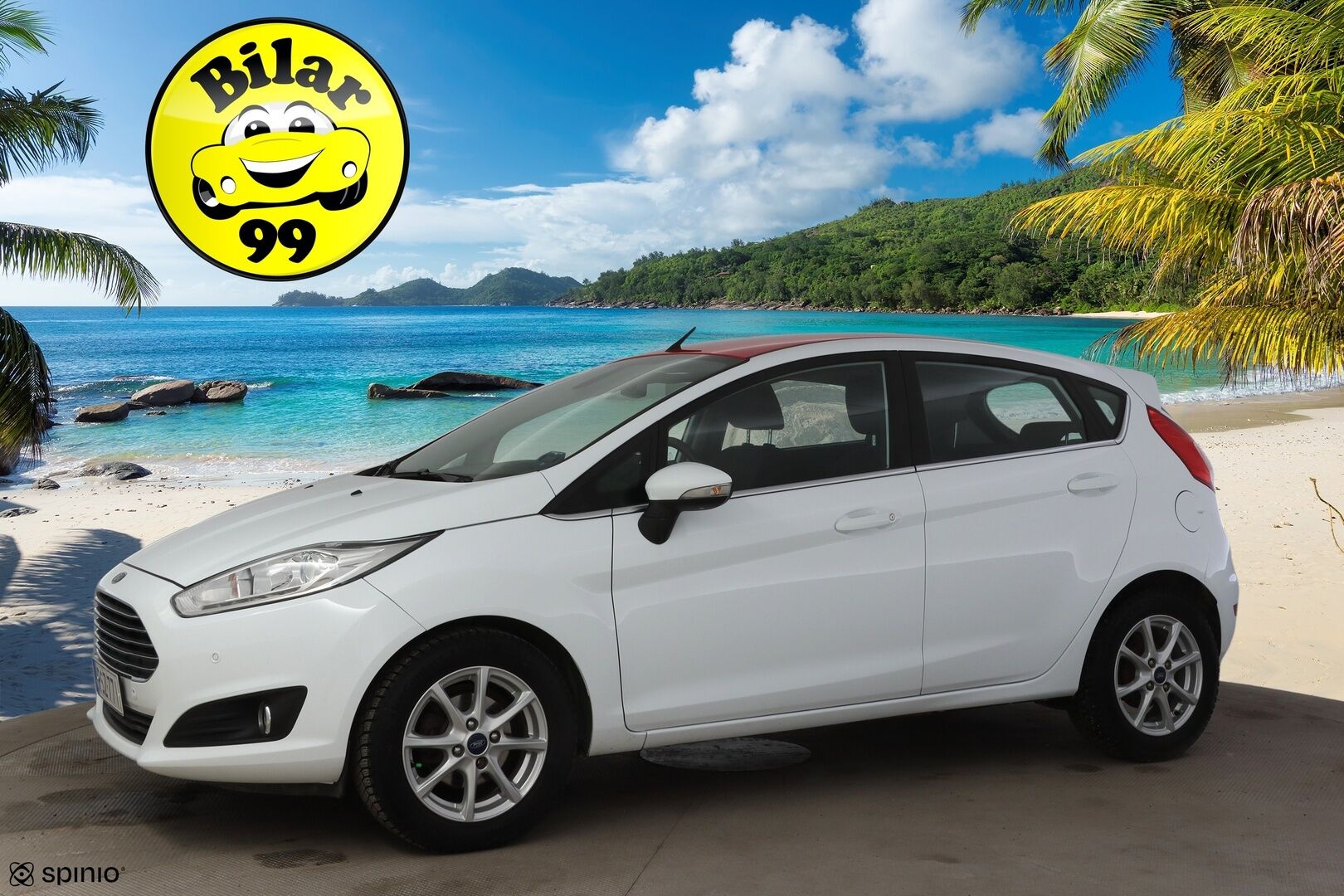 Ford Fiesta 2017 1,0 EcoBoost 100hv aut. Titanium 5-ov *Suomiauto / Lämm. tuulilasi / Tutkat takana / Vakkari / Bluetooth / Aut. ilmastointi * - 1-omisteinen Suomi-auto / 2x renkaat / Jakohihna vaihdettu 2/2026