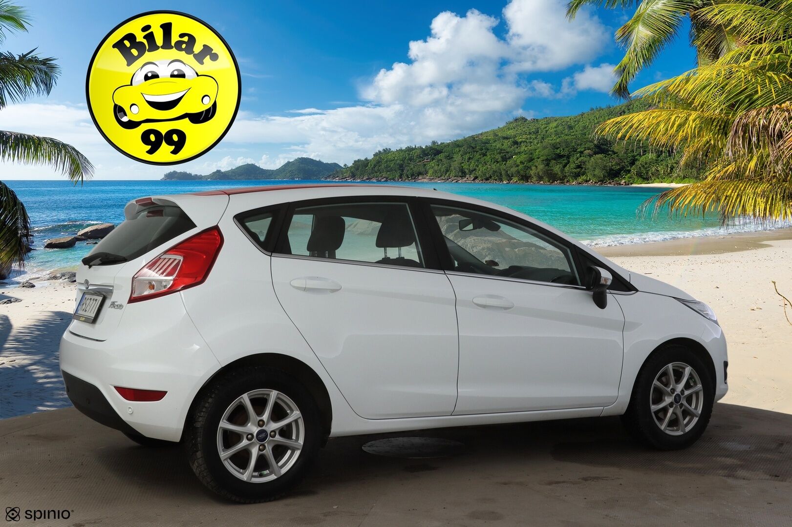 Ford Fiesta 2017 1,0 EcoBoost 100hv aut. Titanium 5-ov *Suomiauto / Lämm. tuulilasi / Tutkat takana / Vakkari / Bluetooth / Aut. ilmastointi * - 1-omisteinen Suomi-auto / 2x renkaat / Jakohihna vaihdettu 2/2026