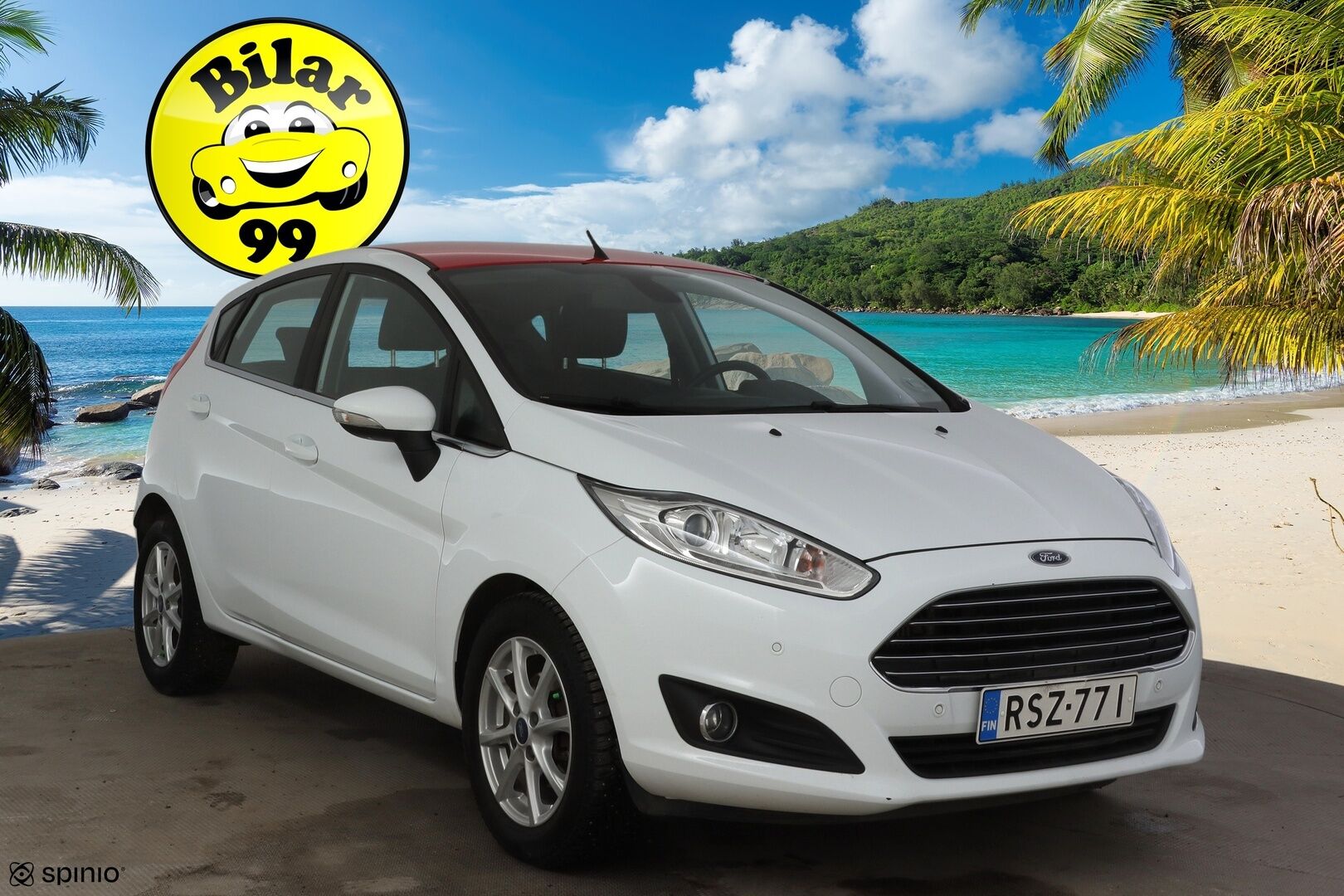 Ford Fiesta 2017 1,0 EcoBoost 100hv aut. Titanium 5-ov *Suomiauto / Lämm. tuulilasi / Tutkat takana / Vakkari / Bluetooth / Aut. ilmastointi * - 1-omisteinen Suomi-auto / 2x renkaat / Jakohihna vaihdettu 2/2026