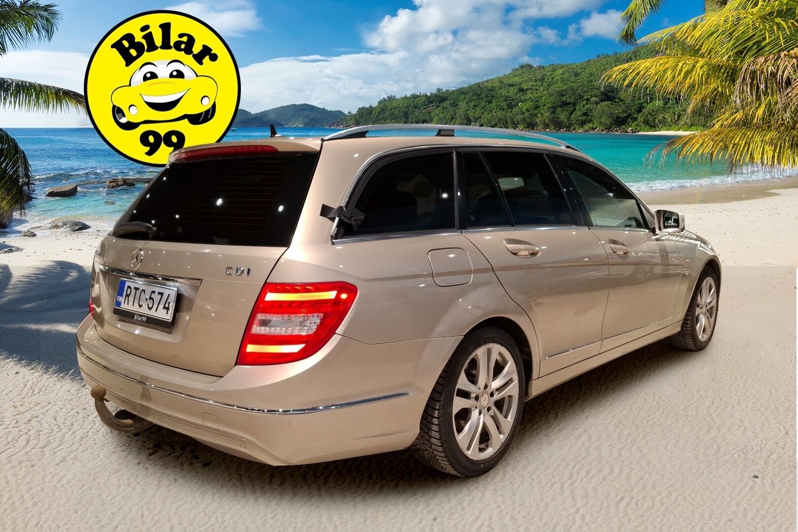 Mercedes-Benz C 2011 200 CDI BE T A Premium Business / Koukku / Puolinahka / Lohko+sisäp. / S.kontti / Osasähkö / Vakkari / - Suomi-auto / Siisti! / Bluetooth / P. tutkat