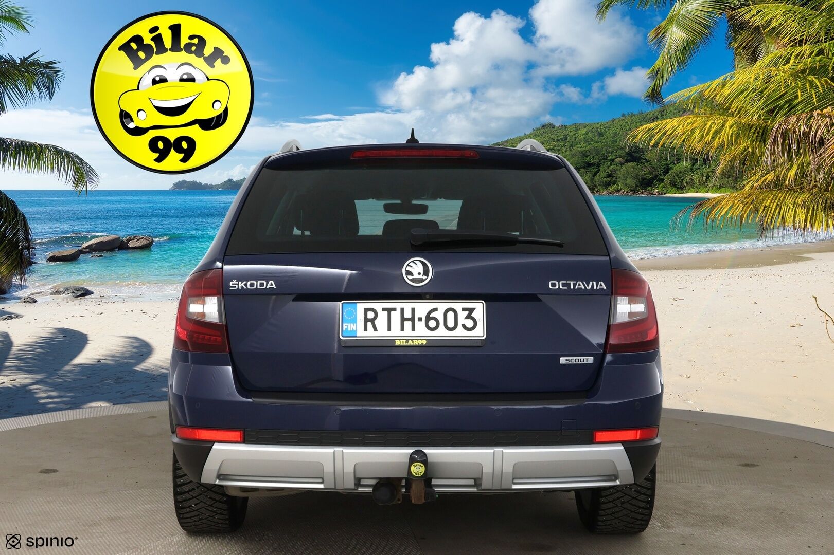 Skoda Octavia 2018 Combi 2,0 TDI 184 4x4 Scout DSG Aut. * Adapt. vak. / Webasto / Vetokoukku / P-Kamera / BLIS / Keyless / LED / Front Assist * - Suomi-Auto / Navi / Lämmitettävä tuulilasi - HULLUT AVAJAISHULINAT KORKOTARJOUS 3,29 %