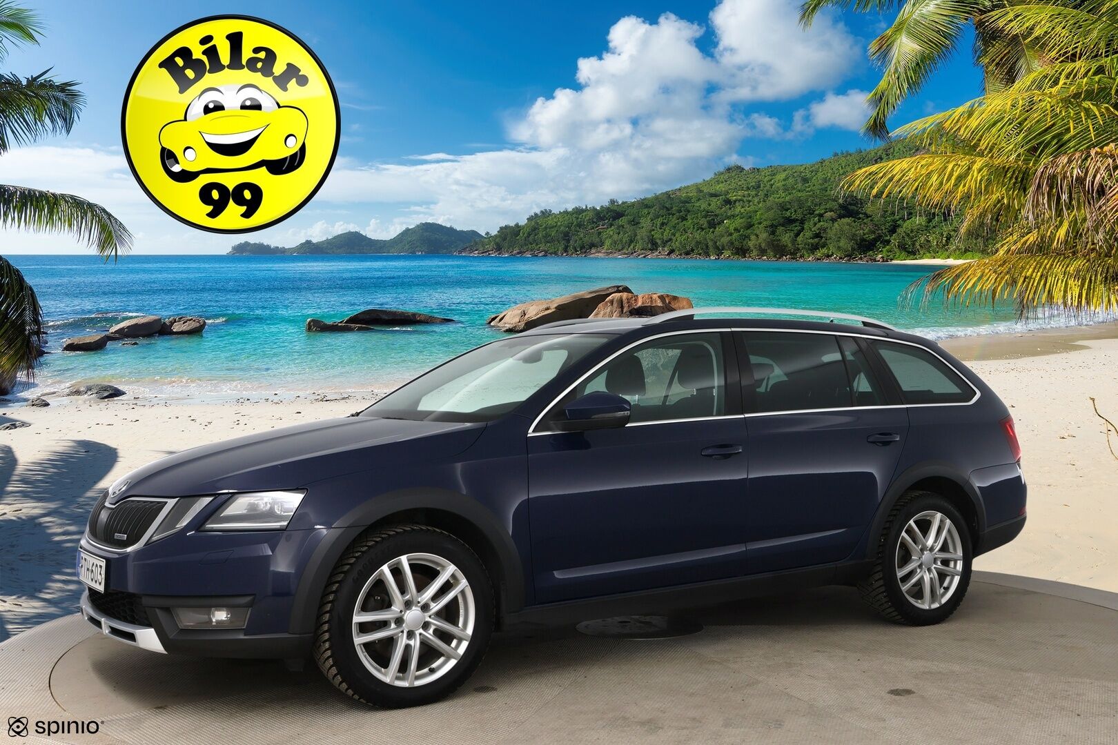 Skoda Octavia 2018 Combi 2,0 TDI 184 4x4 Scout DSG Aut. / Adapt. vak. / Webasto / Vetokoukku / P-Kamera / BLIS / Keyless / LED / Front Assist - Suomi-Auto / Navi / Lämmitettävä tuulilasi