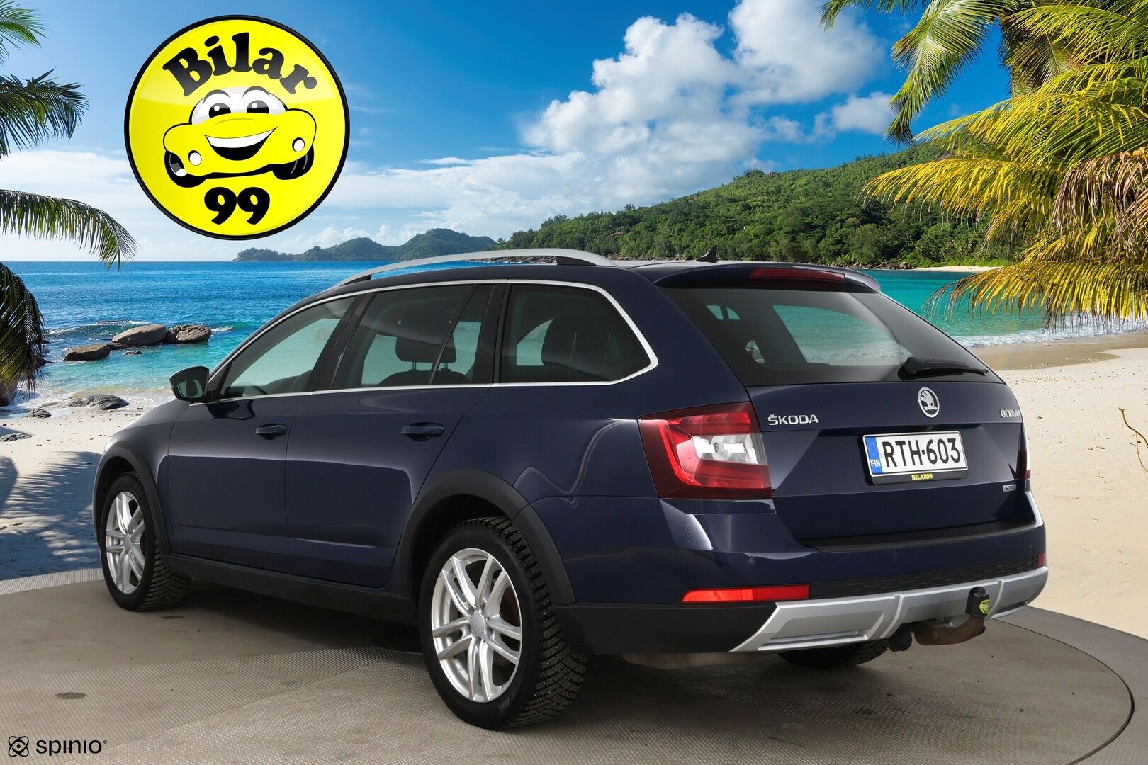 Skoda Octavia 2018 Combi 2,0 TDI 184 4x4 Scout DSG Aut. / Adapt. vak. / Webasto / Vetokoukku / P-Kamera / BLIS / Keyless / LED / Front Assist - Suomi-Auto / Navi / Lämmitettävä tuulilasi
