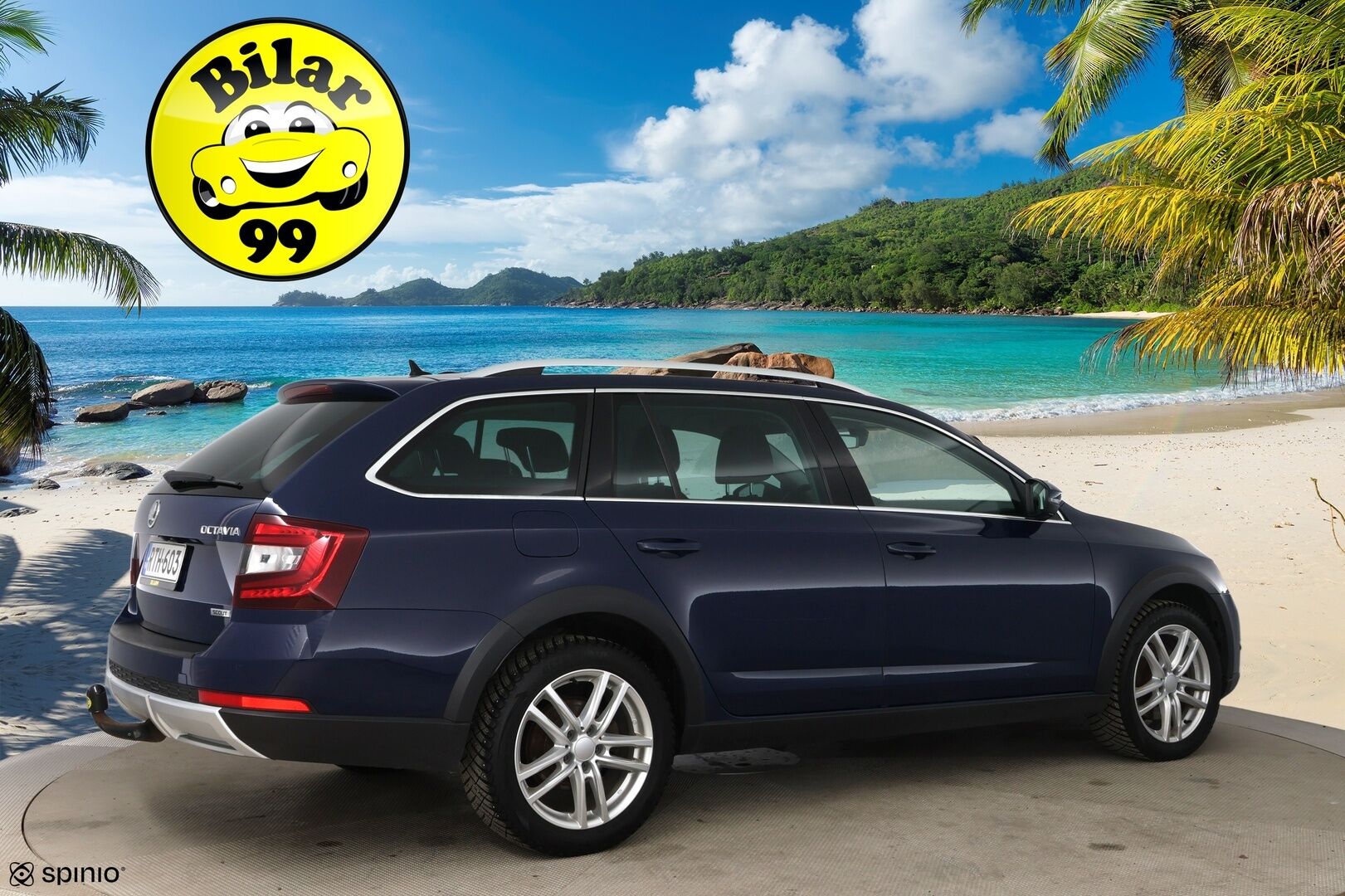 Skoda Octavia 2018 Combi 2,0 TDI 184 4x4 Scout DSG Aut. / Adapt. vak. / Webasto / Vetokoukku / P-Kamera / BLIS / Keyless / LED / Front Assist - Suomi-Auto / Navi / Lämmitettävä tuulilasi