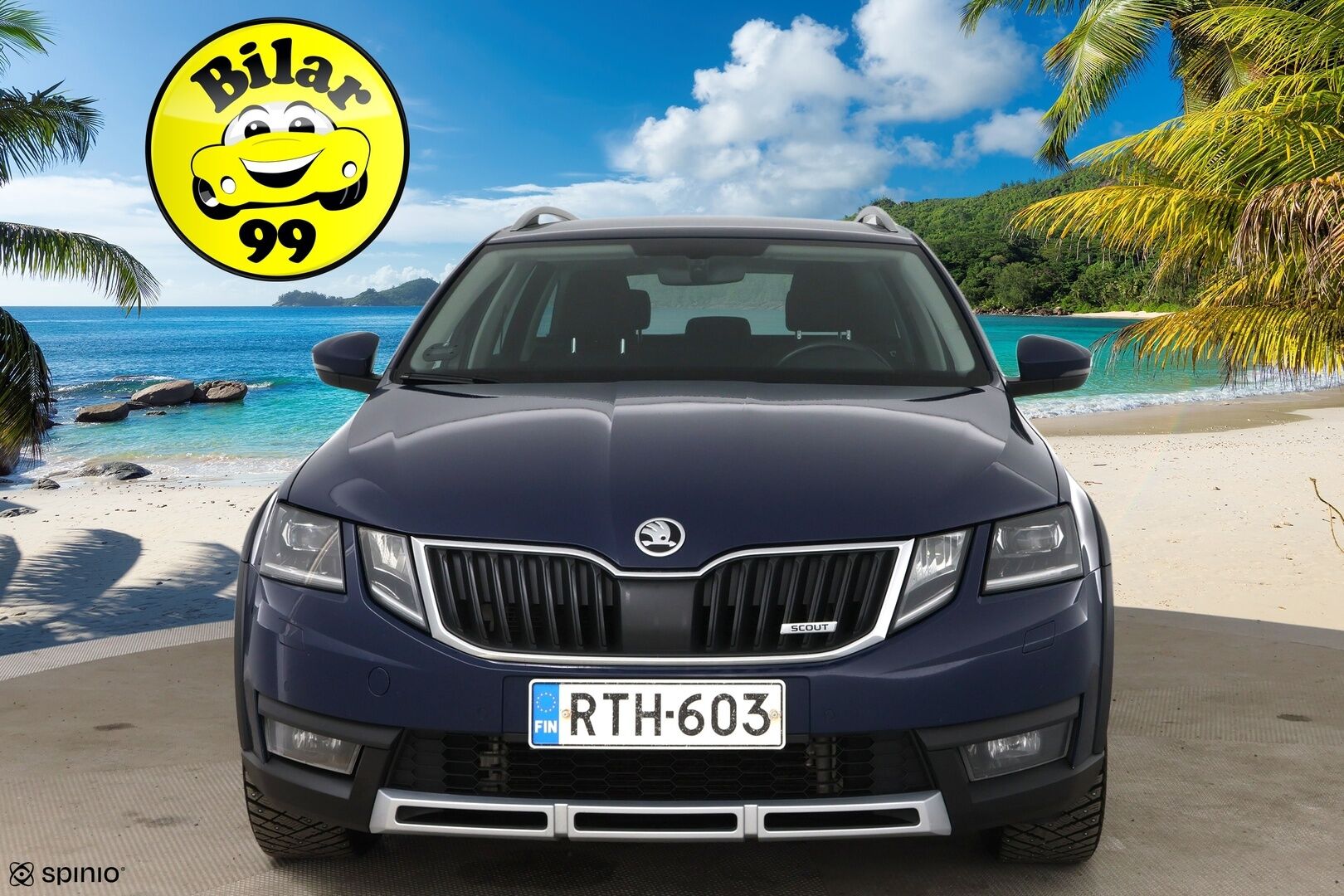 Skoda Octavia 2018 Combi 2,0 TDI 184 4x4 Scout DSG Aut. * Adapt. vak. / Webasto / Vetokoukku / P-Kamera / BLIS / Keyless / LED / Front Assist * - Suomi-Auto / Navi / Lämmitettävä tuulilasi - HULLUT AVAJAISHULINAT KORKOTARJOUS 3,29 %