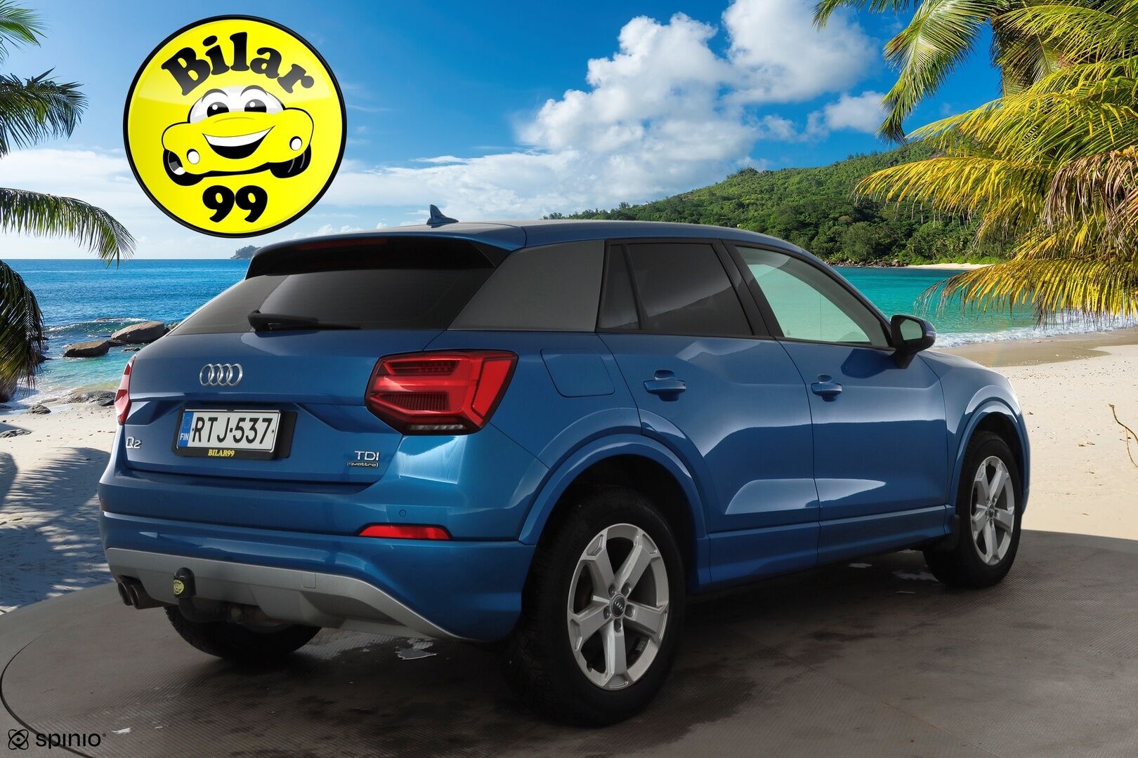 Audi Q2 2018 Business Sport Plus Edition 2,0 TDI 140 kW quattro S tronic * ACC / LED / P.tutka / Lohkolämmitin * - Koukku / Keyless / Suomi-auto / Kahdet renkaat