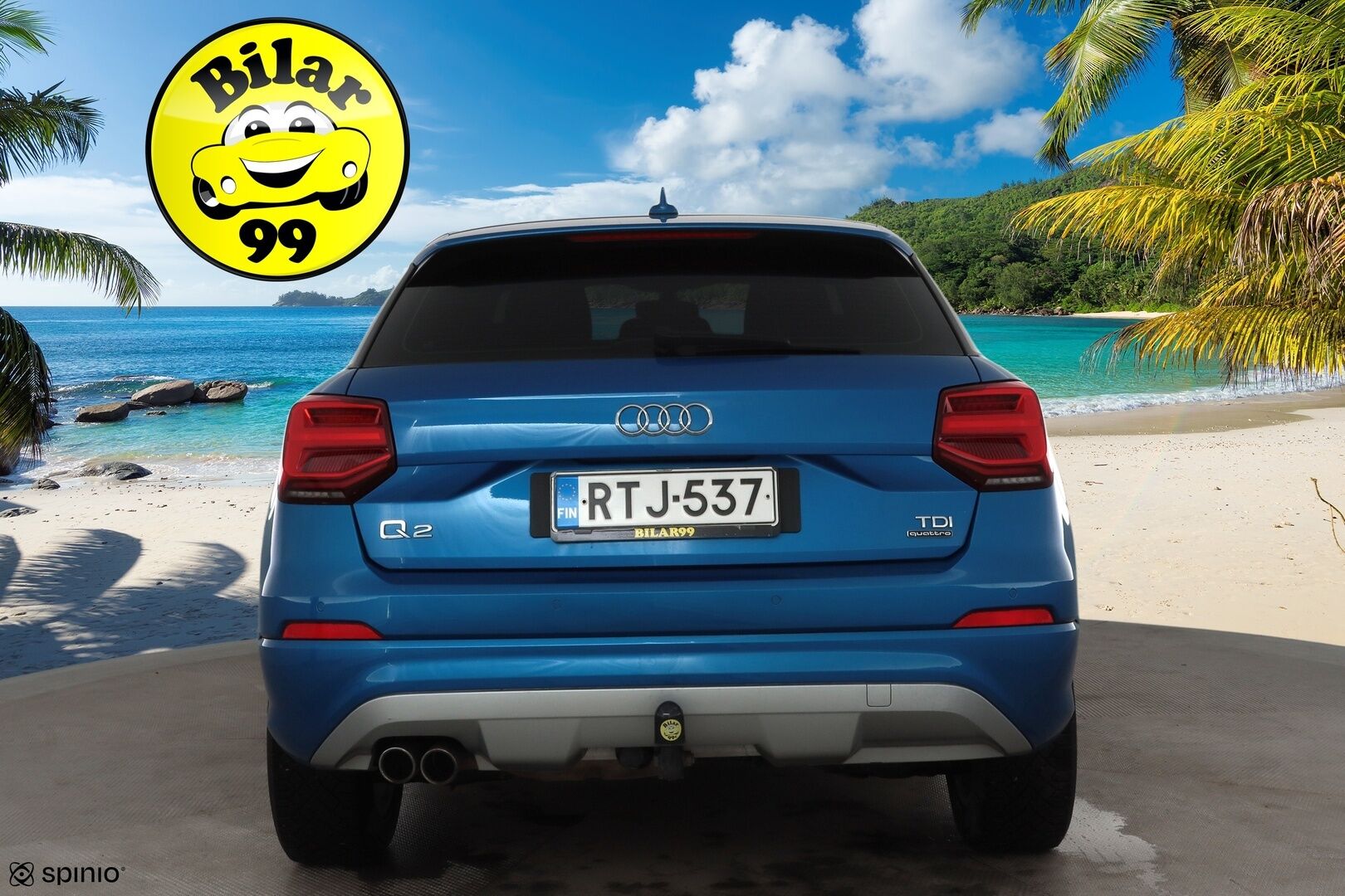 Audi Q2 2018 Business Sport Plus Edition 2,0 TDI 140 kW quattro S tronic * ACC / LED / P.tutka / Lohkolämmitin * - Koukku / Keyless / Suomi-auto / Kahdet renkaat