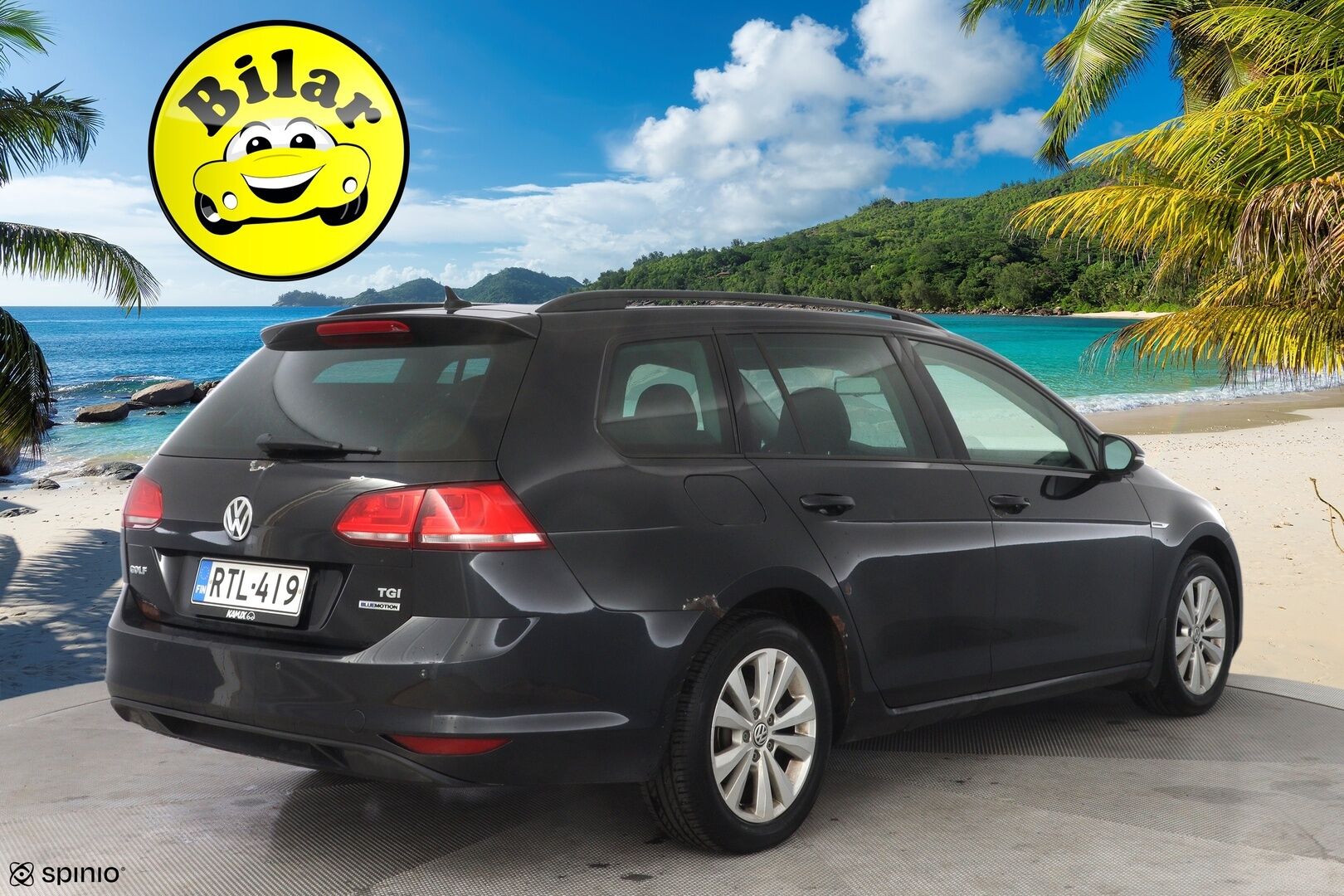 Volkswagen Golf 2015 Variant Highline 1,4 TGI 81 kW *Myydään Huutokaupat.com* - ACC | Pa-Lämmitin | Koukku | Kamera | Bluetooth | KeylessGo | Navi | Huoltokirja | Kahdet OEM vanteet