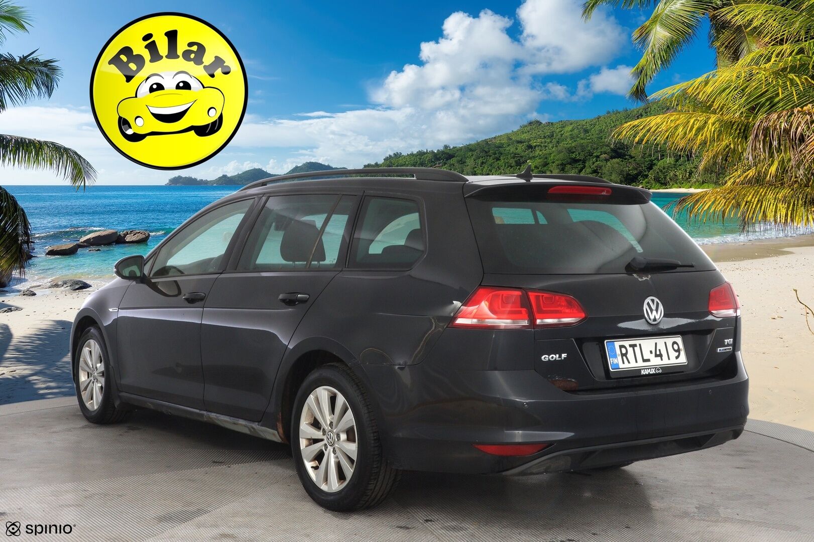 Volkswagen Golf 2015 Variant Highline 1,4 TGI 81 kW *Myydään Huutokaupat.com* - ACC | Pa-Lämmitin | Koukku | Kamera | Bluetooth | KeylessGo | Navi | Huoltokirja | Kahdet OEM vanteet
