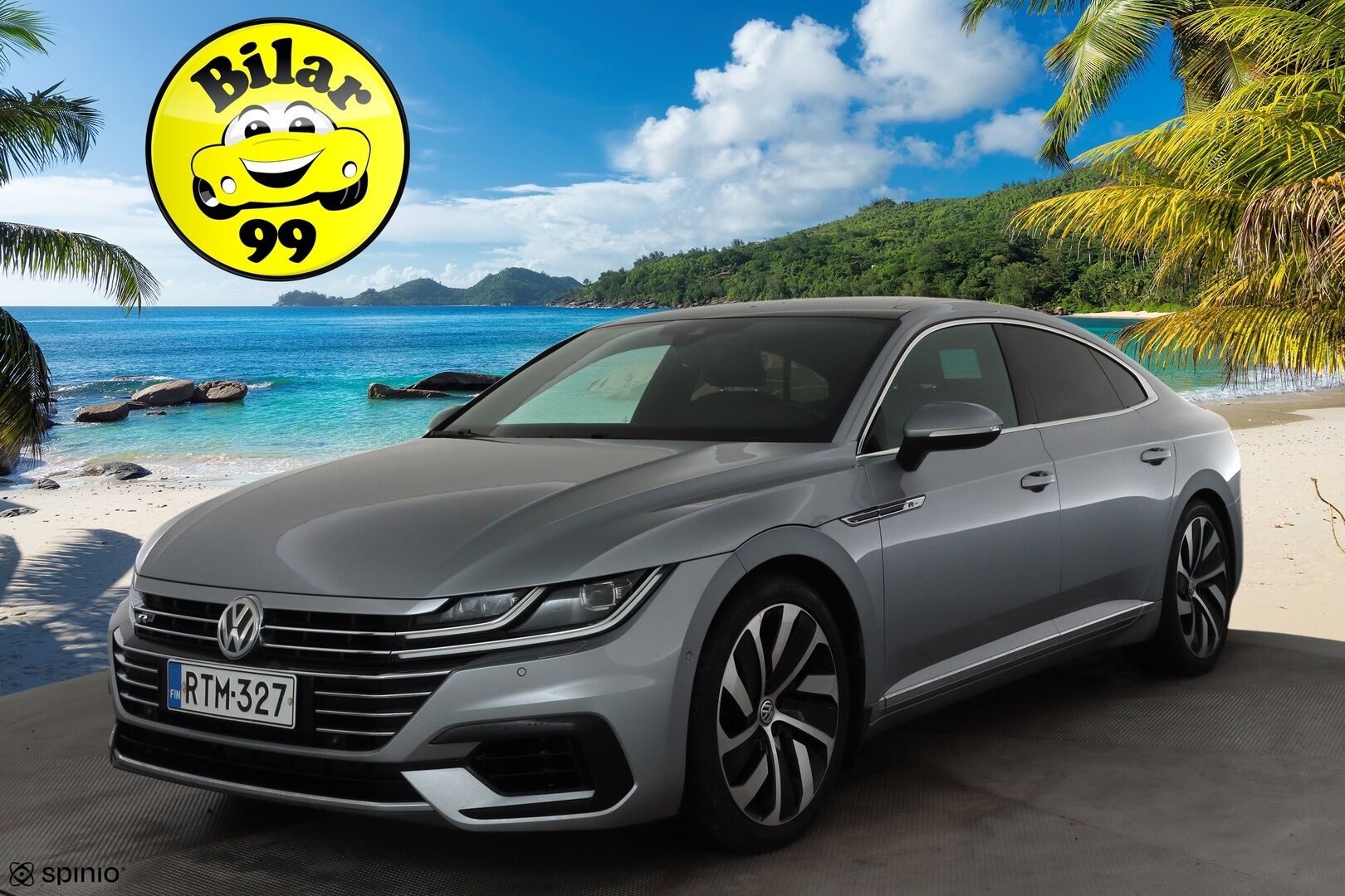 Volkswagen Arteon 2018 R-Line 2,0 TSI 206 kW 4MOTION DSG * ACC / P.kamera / Adapt.LED / Koukku / Webasto / Lasikattoluukku / Keyless * - Suomi-auto / Kahdet renkaat aluvanteilla / Hyvät varusteet
