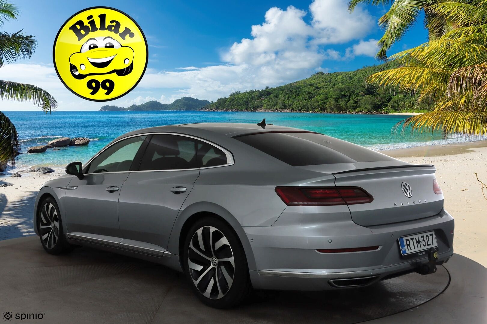 Volkswagen Arteon 2018 R-Line 2,0 TSI 206 kW 4MOTION DSG * ACC / P.kamera / Adapt.LED / Koukku / Webasto / Lasikattoluukku / Keyless * - Suomi-auto / Kahdet renkaat aluvanteilla / Hyvät varusteet