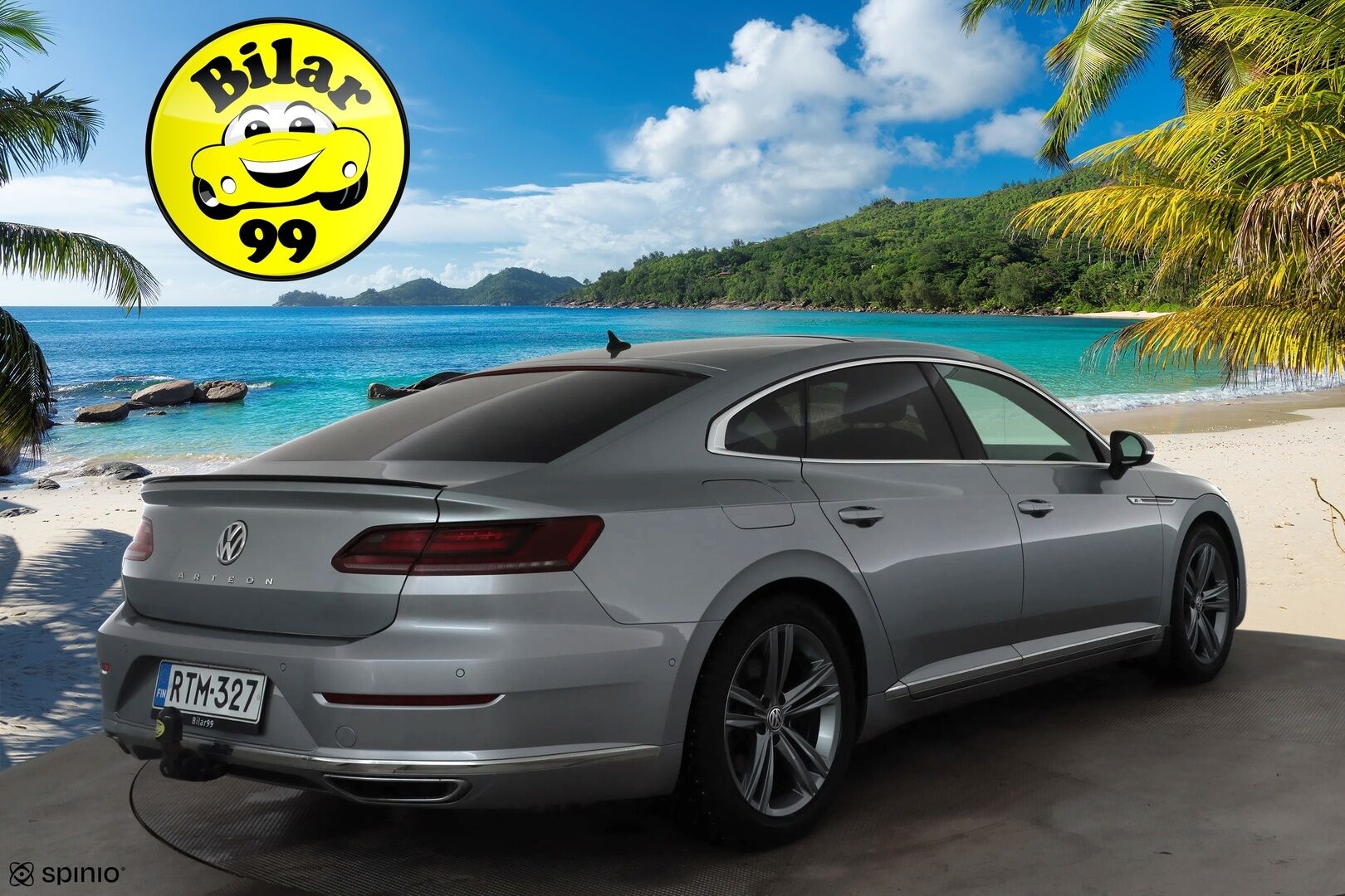 Volkswagen Arteon 2018 R-Line 2,0 TSI 206 kW 4MOTION DSG * ACC / P.kamera / Adapt.LED / Koukku / Webasto / Lasikattoluukku / Keyless * - Suomi-auto / Kahdet renkaat aluvanteilla / Hyvät varusteet - HULLUT AVAJAISHULINAT KORKOTARJOUS 3,29 %
