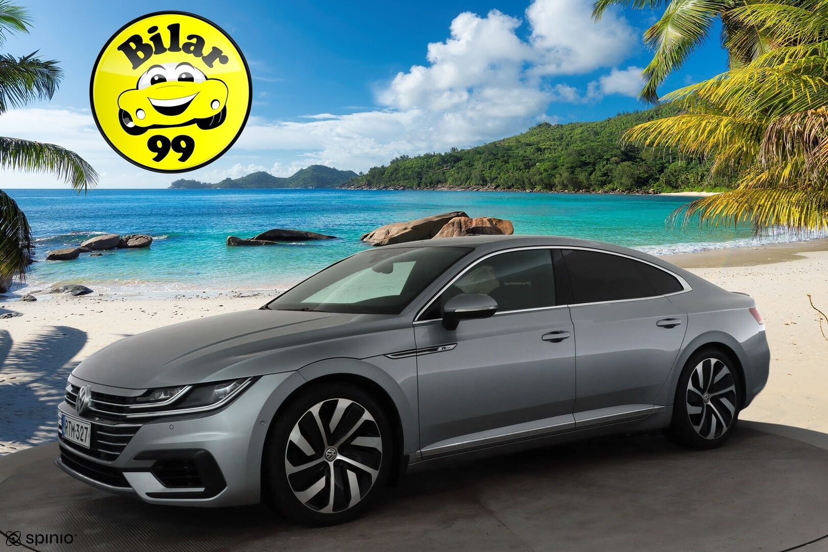 Volkswagen Arteon 2018 R-Line 2,0 TSI 206 kW 4MOTION DSG * ACC / P.kamera / Adapt.LED / Koukku / Webasto / Lasikattoluukku / Keyless * - Suomi-auto / Kahdet renkaat aluvanteilla / Hyvät varusteet - HULLUT AVAJAISHULINAT KORKOTARJOUS 3,29 %